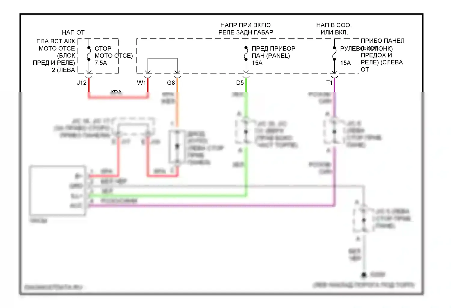 Camry Toyota XV20 (1994-2002): 2.2л, электросхема часов, авто кондиционер 
