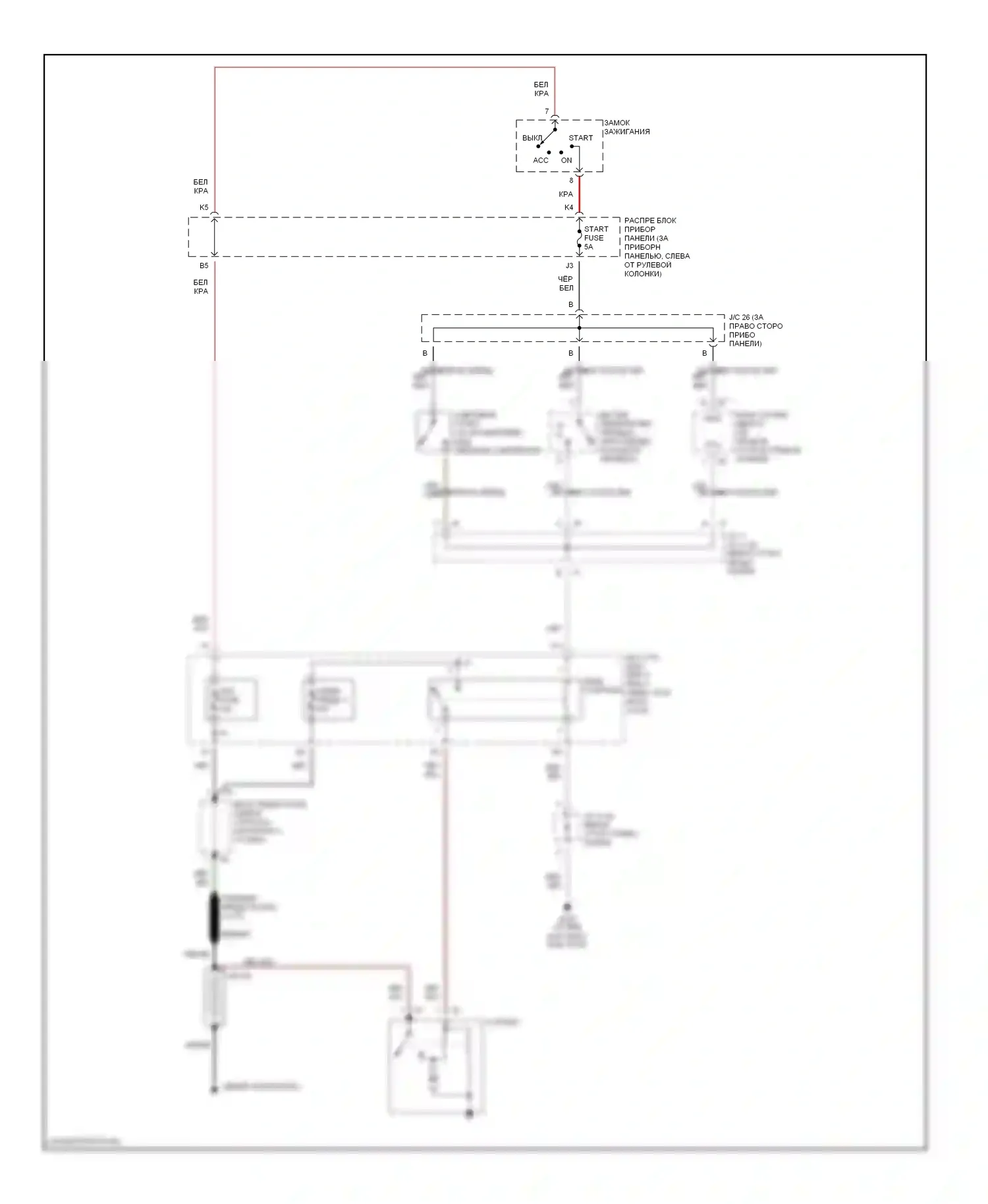Camry Toyota XV20 (1994-2002): Электросхема стартера 