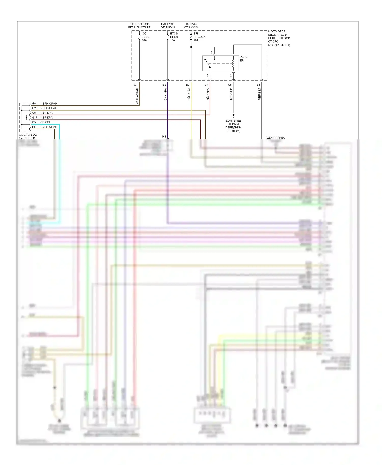 Camry Toyota XV30 (2001-2006): 3.3l, электросхема круиз-контроля (2 из 2) 