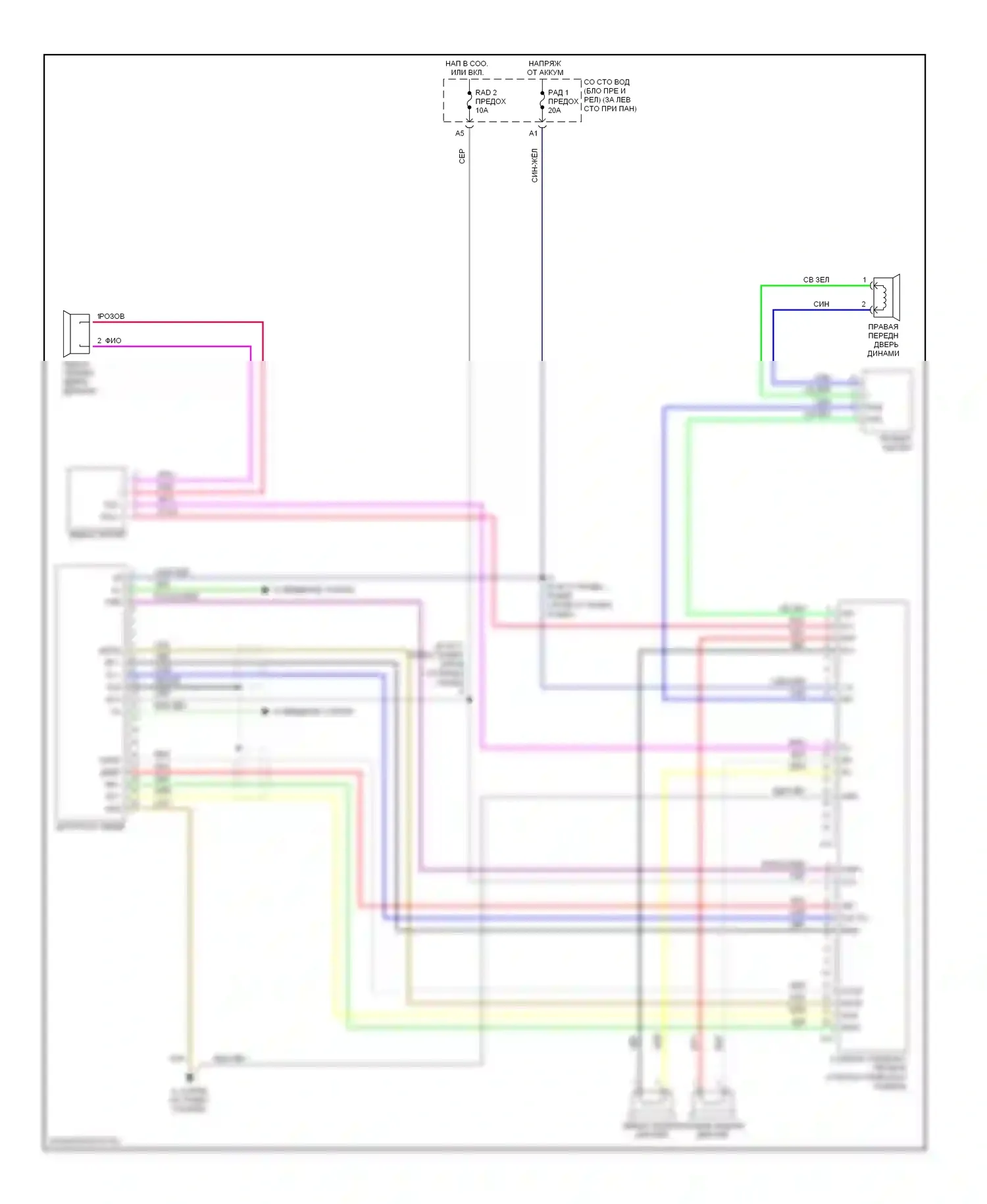 Camry Toyota XV30 (2001-2006): Магнитола, производство сша без навигации, с отдельным усилителем 
