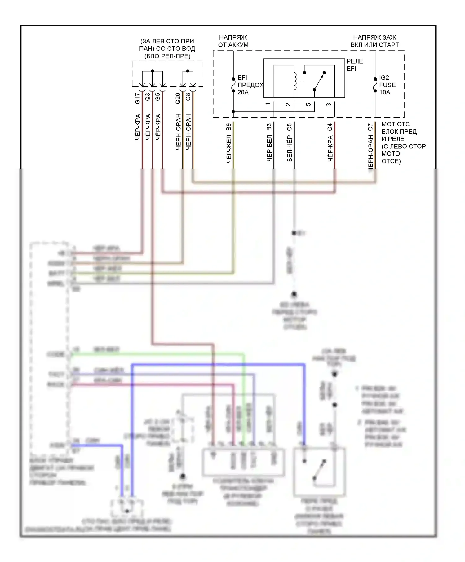Camry Toyota XV30 (2001-2006): 2,4л, электросхема иммобилайзера, кроме pzev 