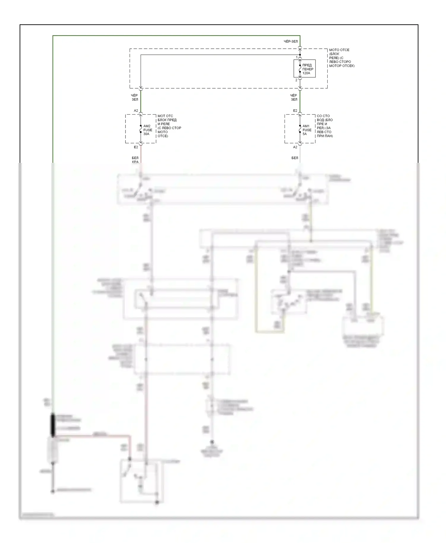 Camry Toyota XV30 (2001-2006): 3.3l, электросхема стартера 