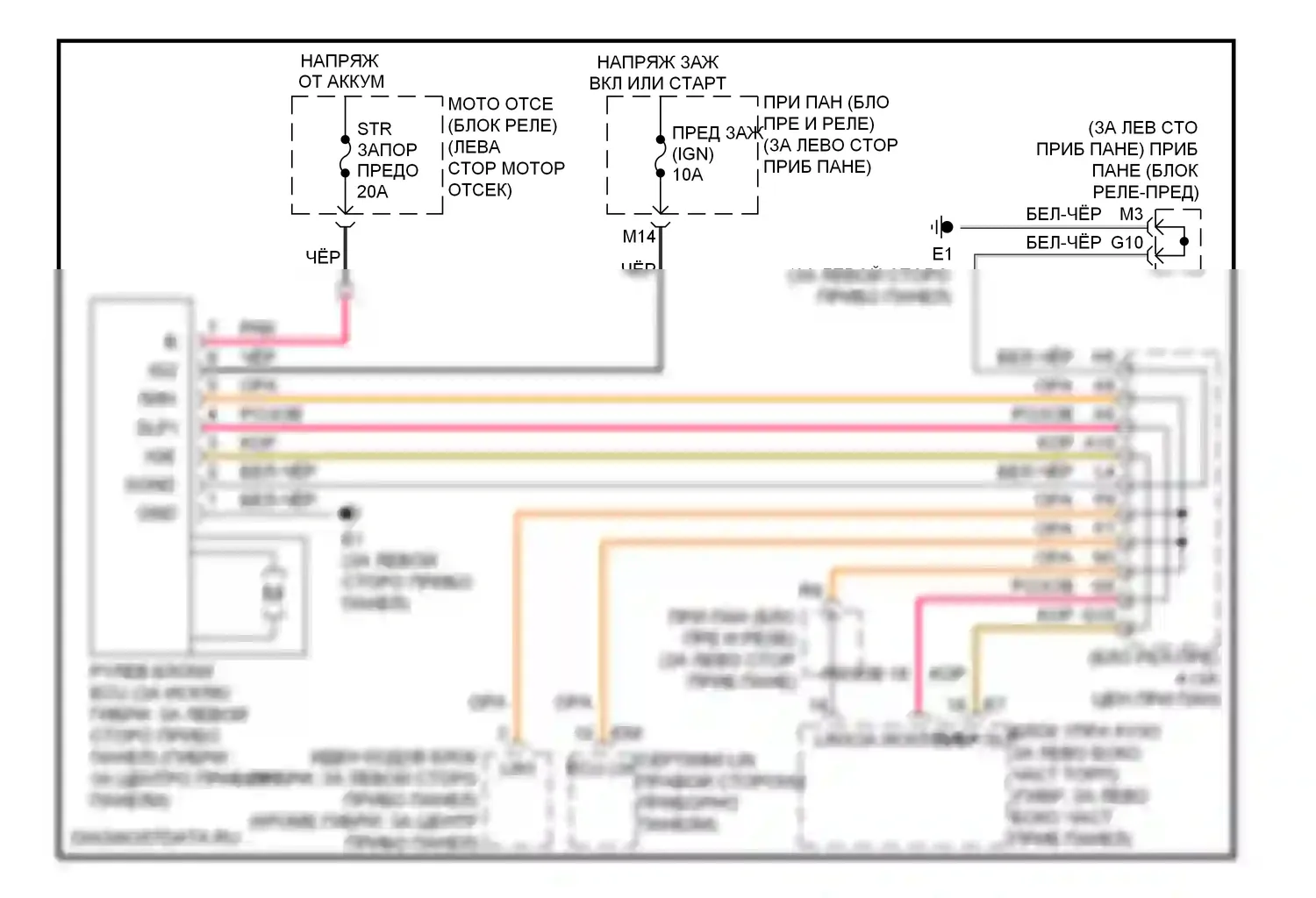 Camry Toyota XV40 рестайлинг (2009-2011): Электросхема замка рулевого управления 