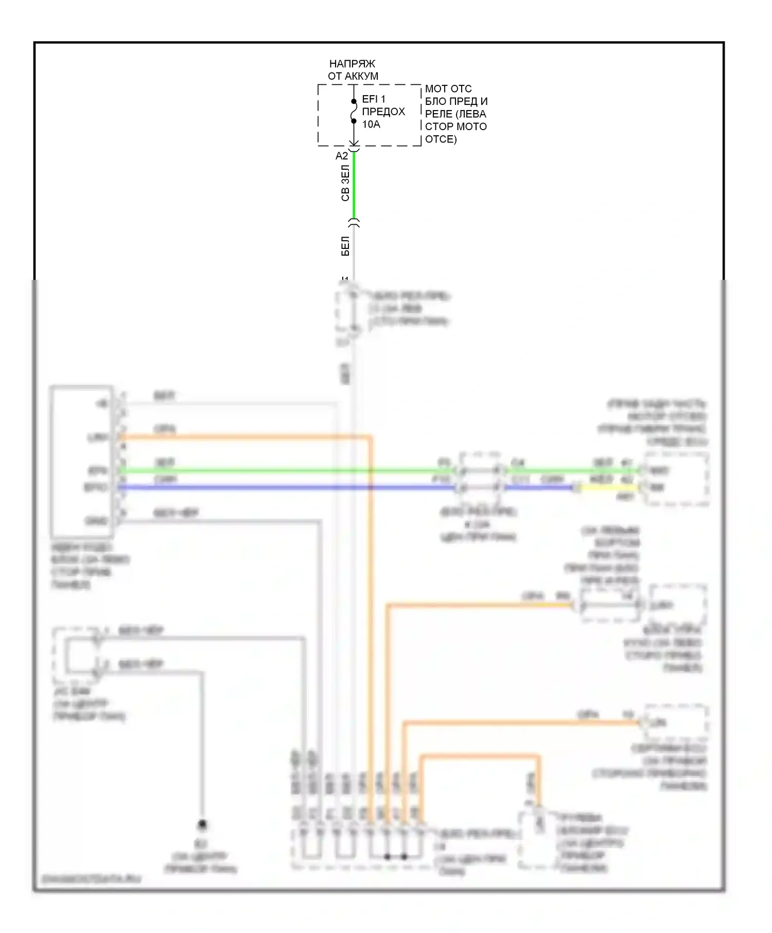 Camry Toyota XV40 рестайлинг (2009-2011): Электросхема иммобилайзера, гибрид 