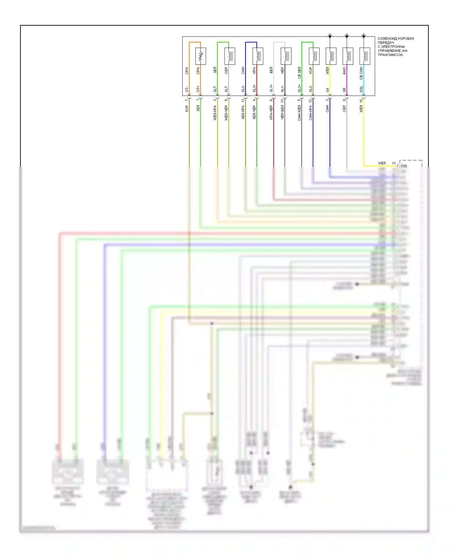 Camry Toyota XV40 (2006-2009): 3.3л, электросхема акпп (2 из 2) 