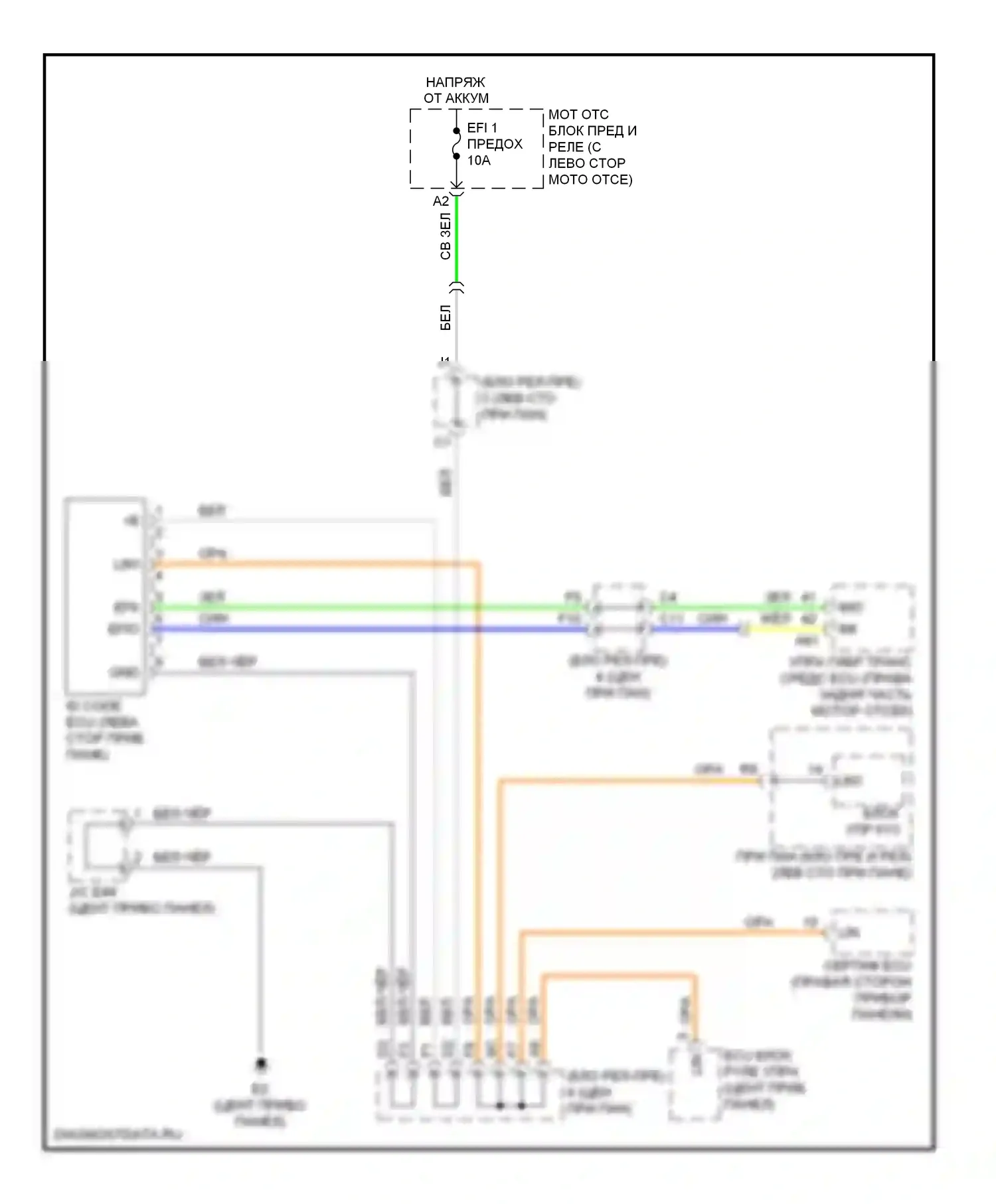 Camry Toyota XV40 (2006-2009): Электросхема иммобилайзера, гибрид 
