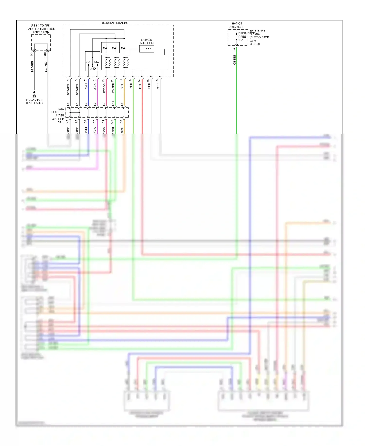 Camry Toyota XV40 (2006-2009): Электросхема с защитой от взлома, гибридная (3 из 4) 
