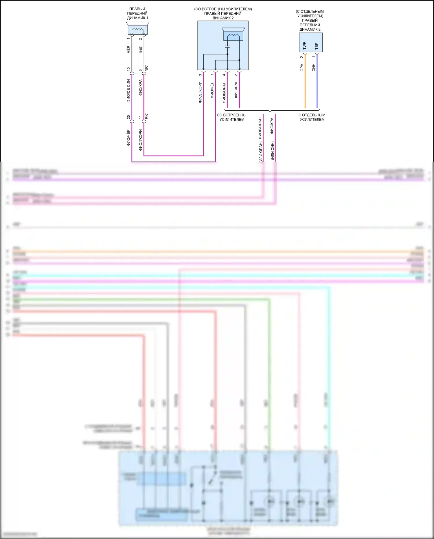 Camry Toyota XV70 (2017-2021): Электросхема телематики (2 из 3) 