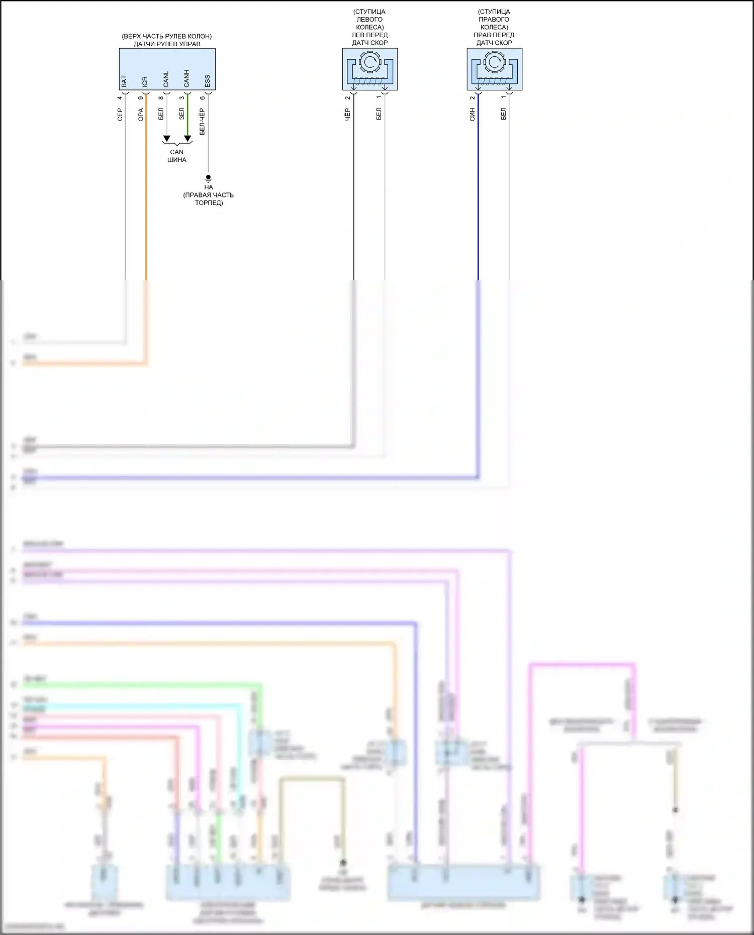 Camry Toyota XV80 (2024-2024): Антиблокировочная система abs электросхема (3 из 3) 