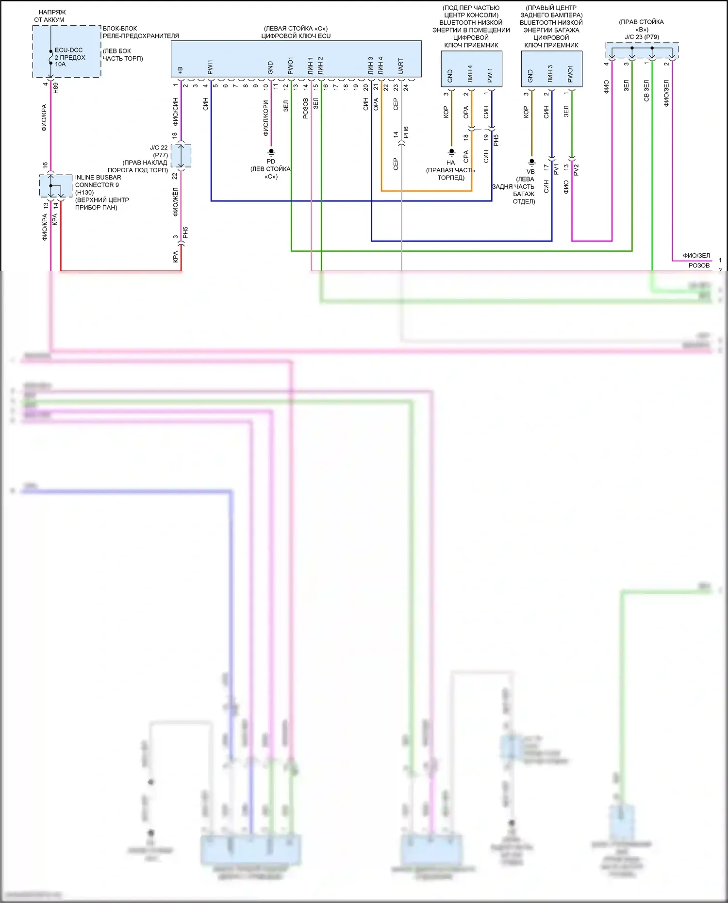 Camry Toyota XV80 (2024-2024): Электросхема защиты от взлома (3 из 5) 