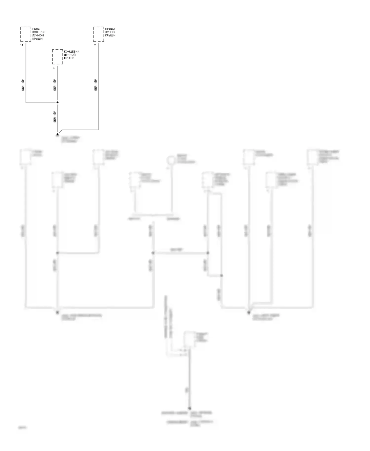 Celica Toyota T200 (1993-1995): Электросхема точек подключения масс (3 из 3) 
