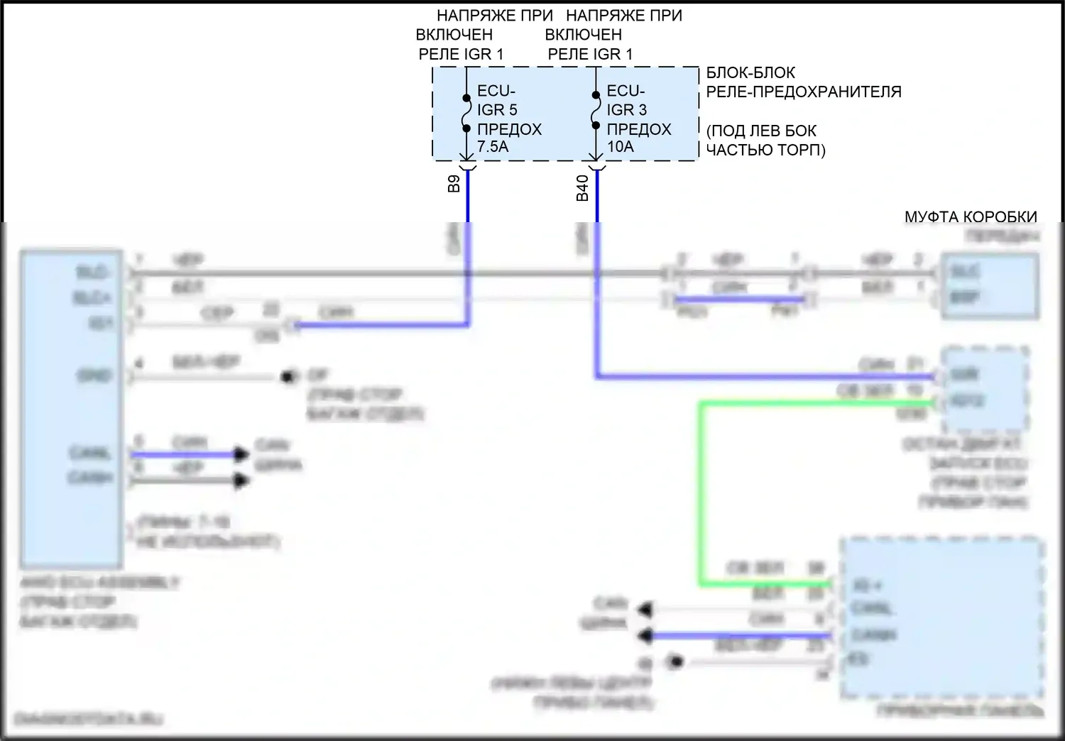 Corolla Cross Toyota I (2020-2024): Электросхема 4wd 