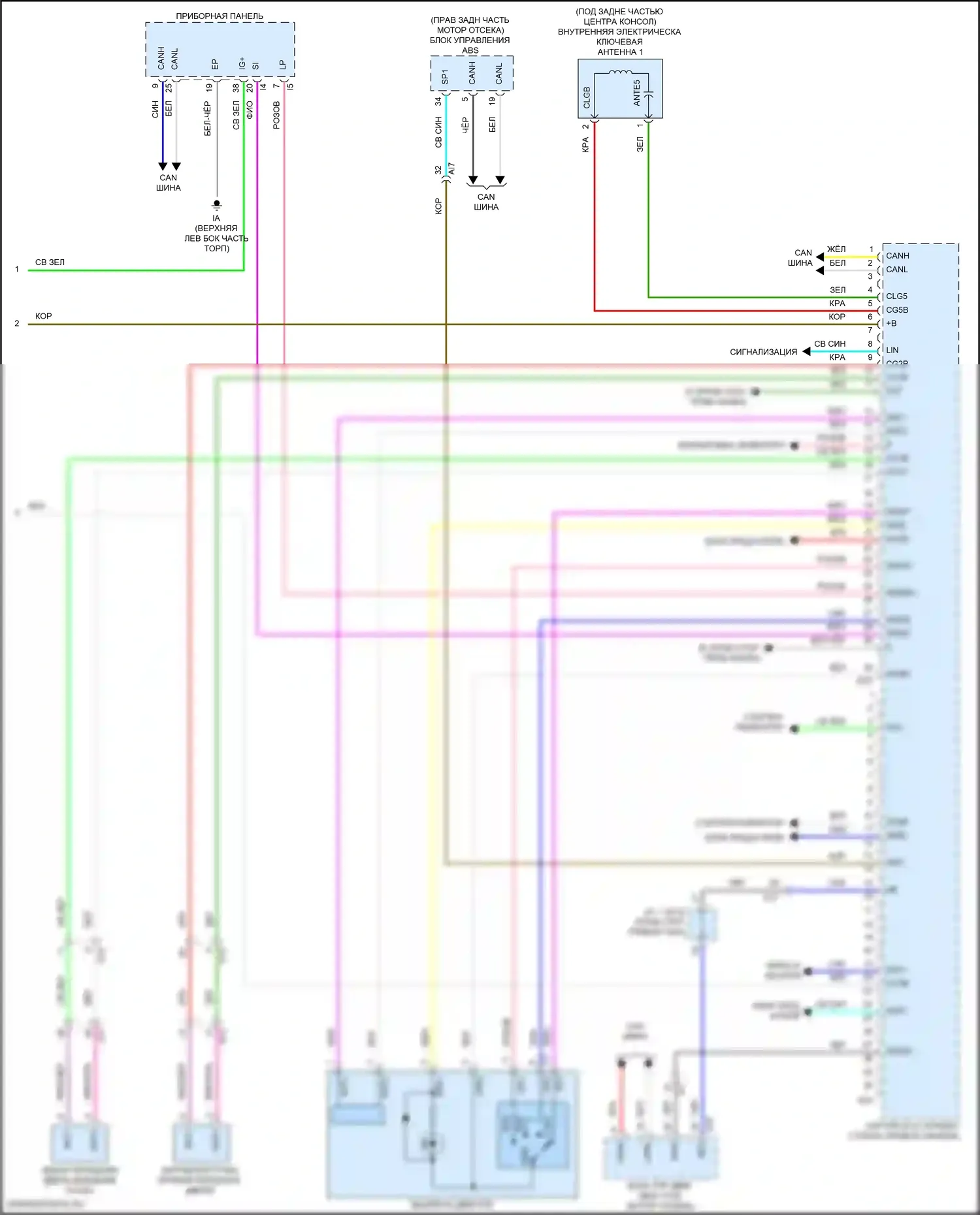 Corolla Cross Toyota I (2020-2024): Электросхема защиты от взлома, с системой интеллектуальных ключей (4 из 4) 