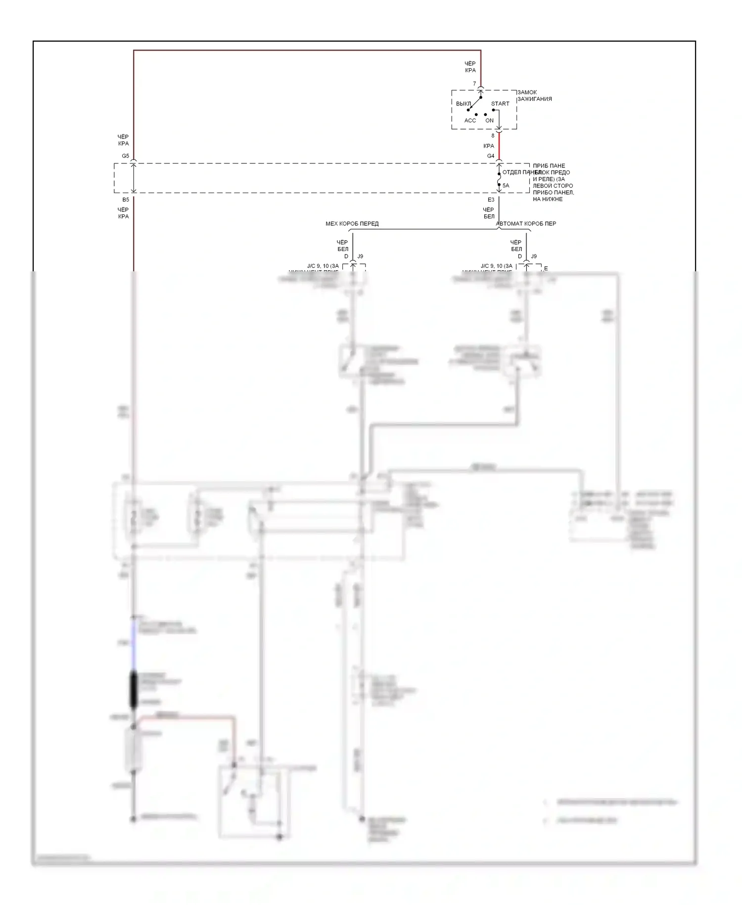 Corolla Toyota IX (2000-2004): Электросхема стартера 