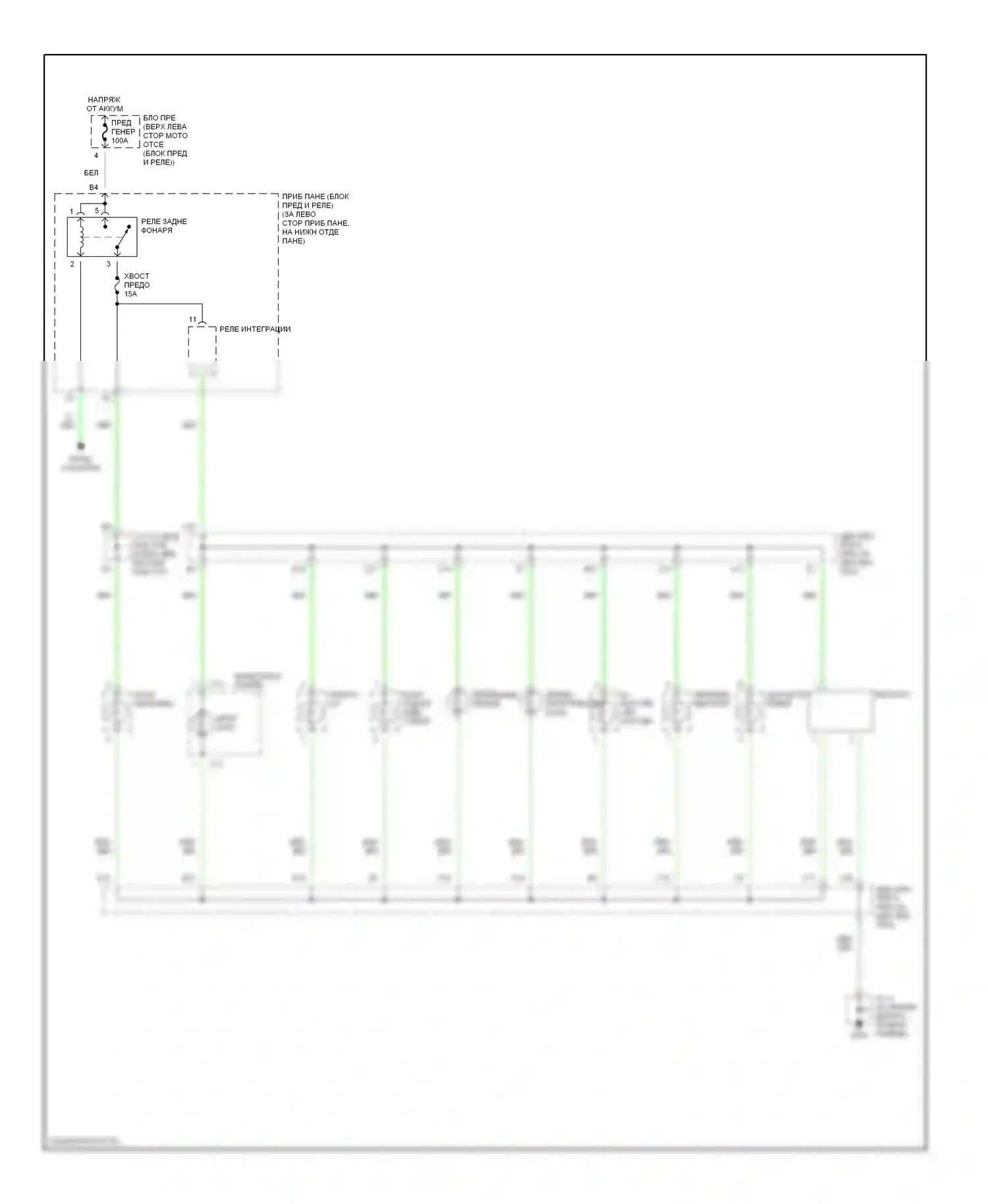 Corolla Toyota VII (1991-2002): Электросхема подсветки приборной панели 