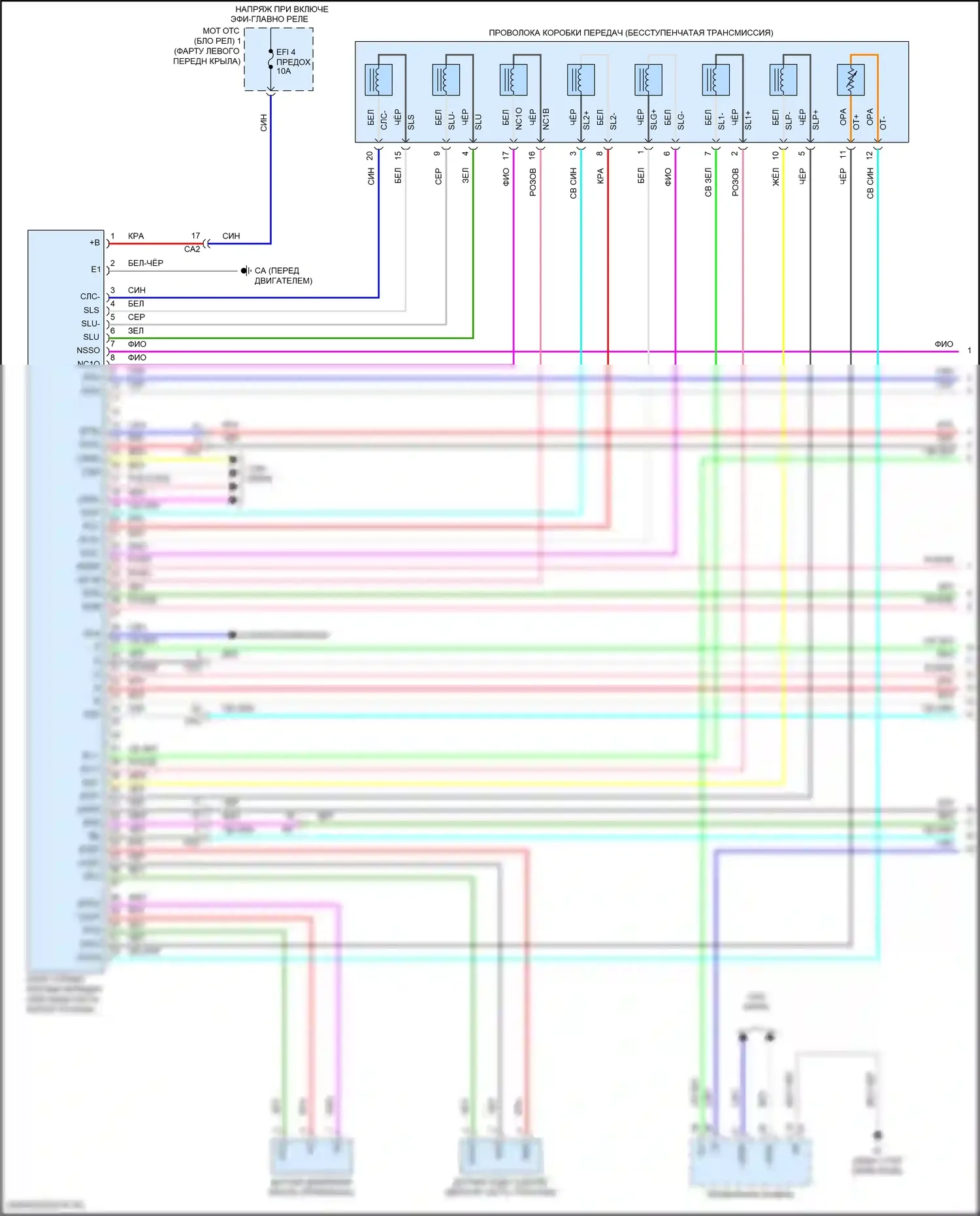 Corolla Toyota XII (2018-2024): 2.0л, электросхема коробки передач, хэтчбек (1 из 3) 