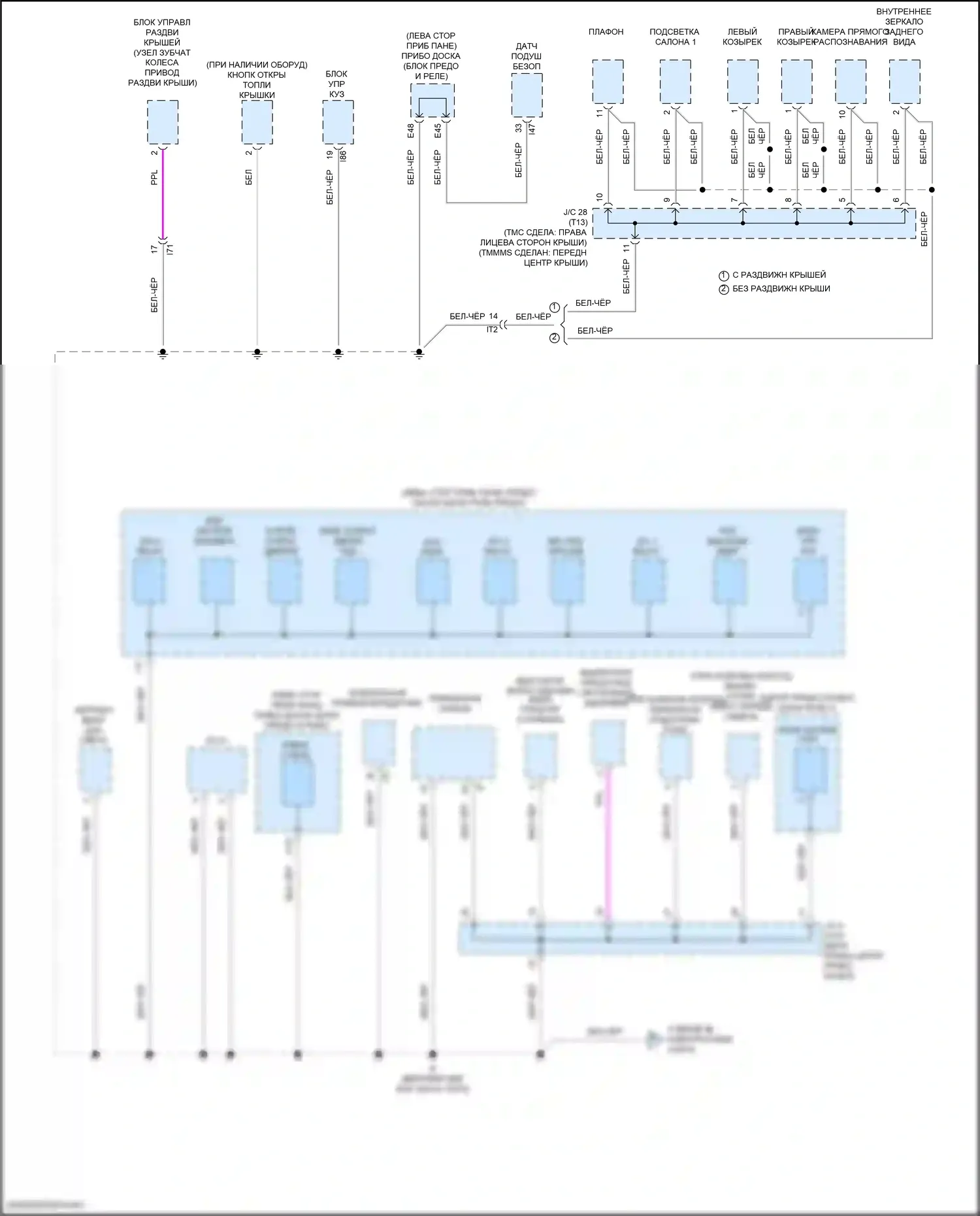 Corolla Toyota XII (2018-2024): Электросхема разводки массы, седан tmc сделано (3 из 6) 