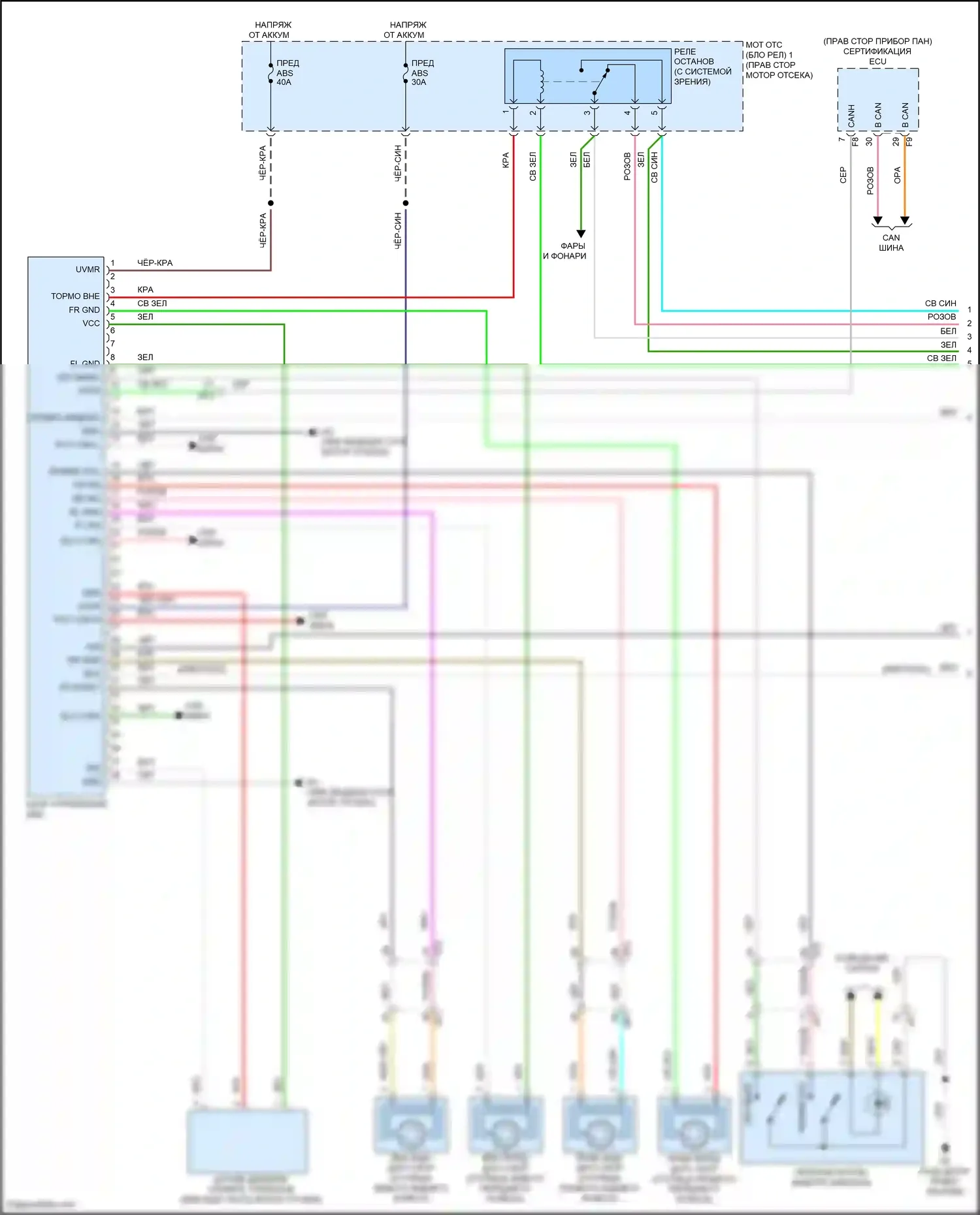 GR86 Toyota I (2021-2024): Антиблокировочная система abs электросхема (1 из 2) 