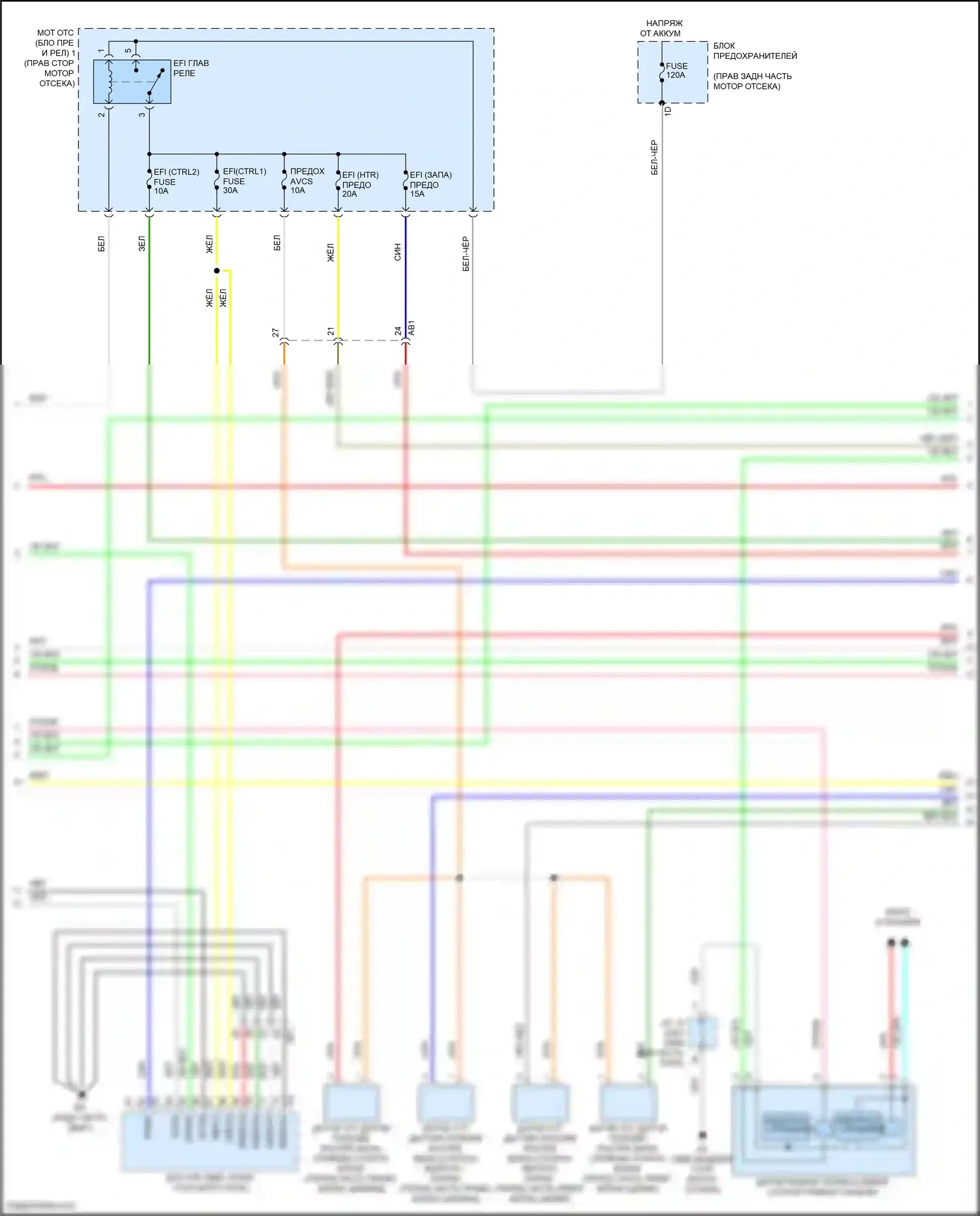 GR86 Toyota I (2021-2024): Электросхема двигателя 2.4л (2 из 6) 