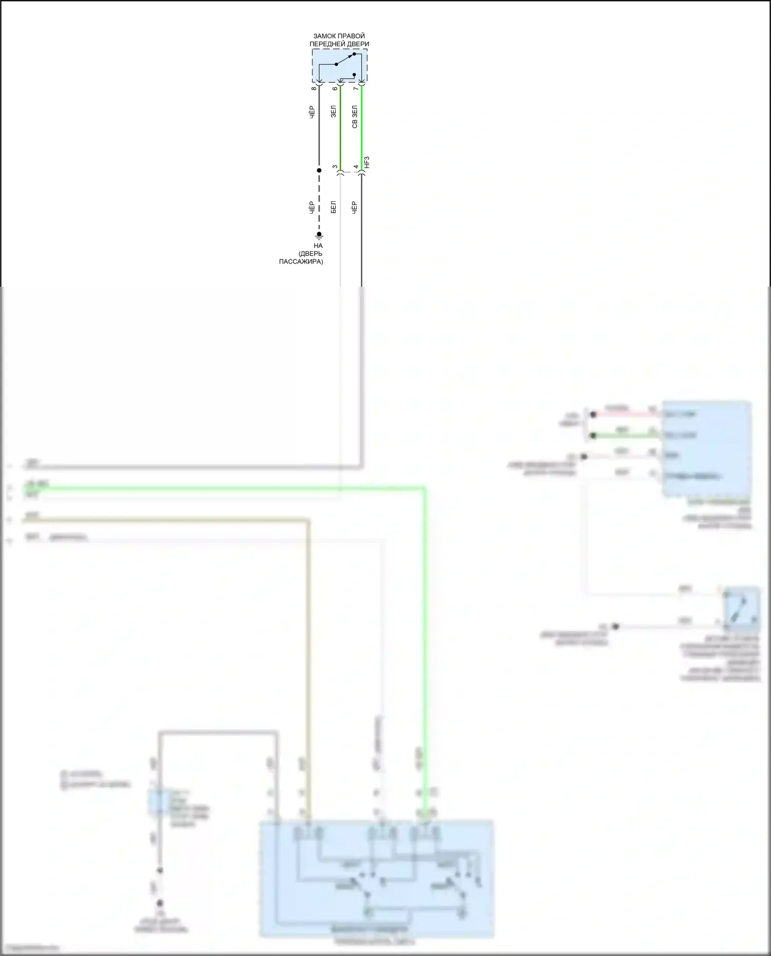 GR86 Toyota I (2021-2024): Электросхема предупредительного ремня безопасности (3 из 3) 