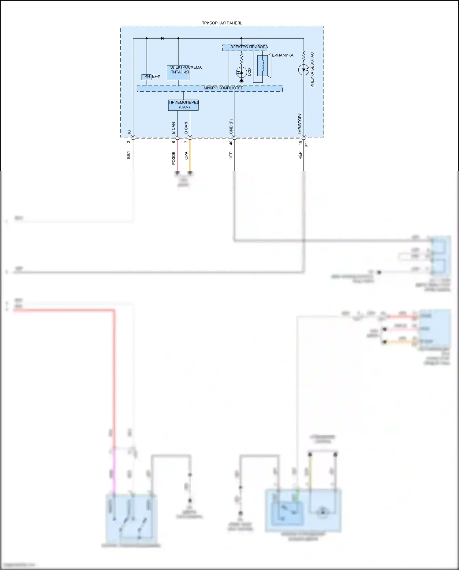 GR86 Toyota I (2021-2024): Электросхема центрального замка, без системы интеллектуальных ключей (3 из 3) 