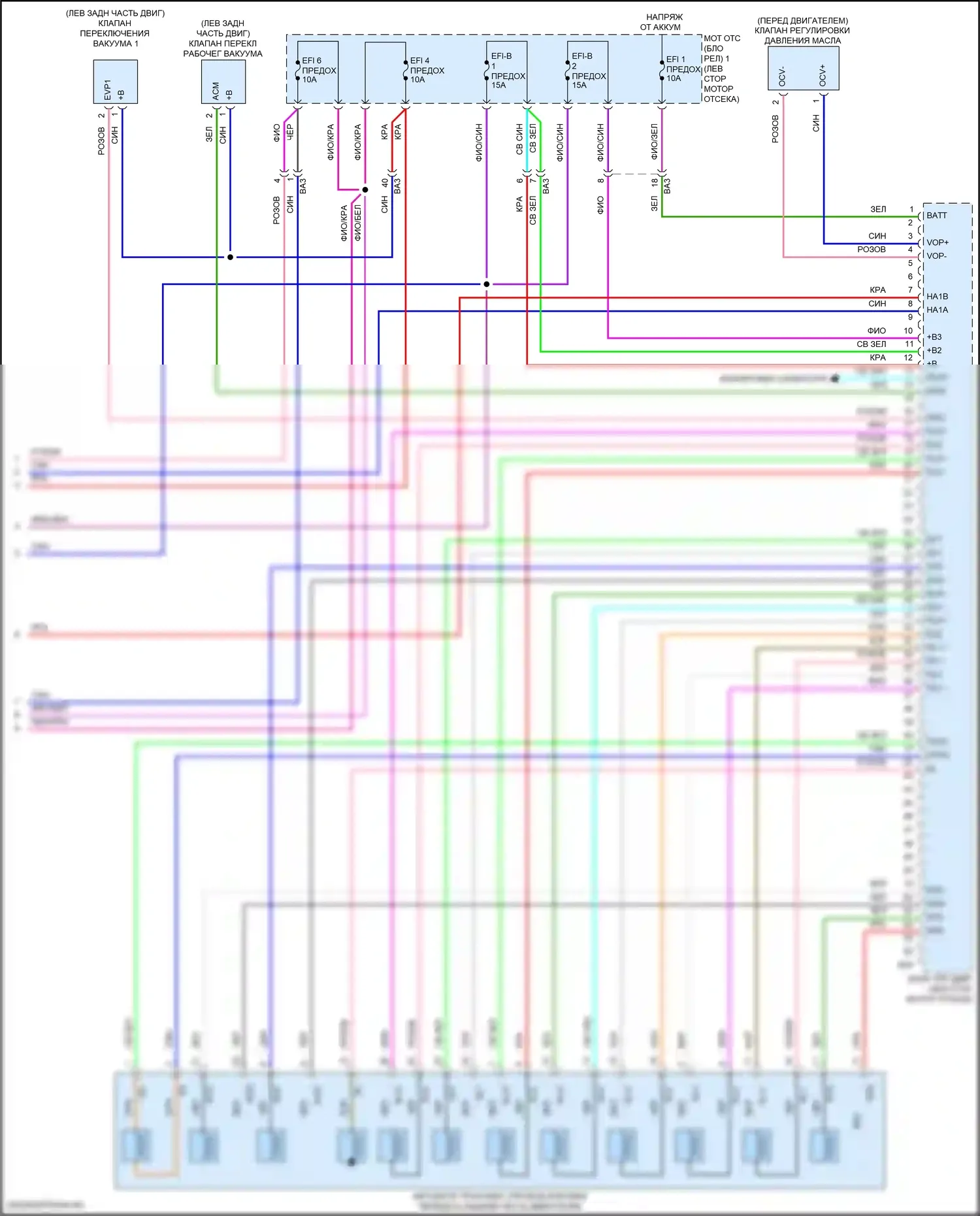Grand Highlander Toyota I (2023-2024): Электросхема двигателя 2,4л турбо (8 из 8) 