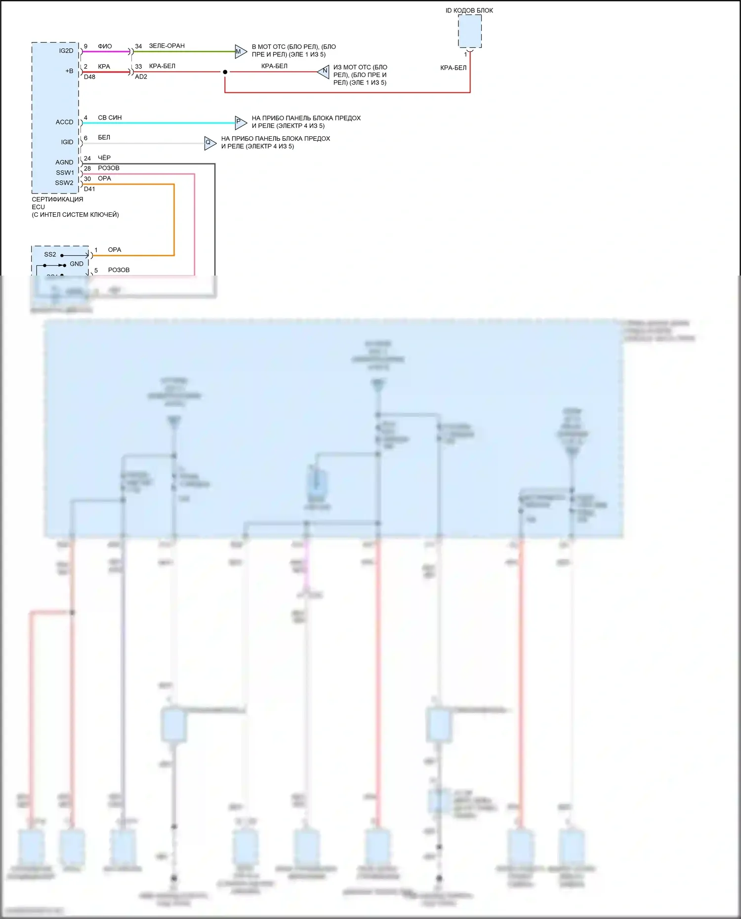 GT86 Toyota I рестайлинг (2016-2024): Электросхема блока предохранителей реле (5 из 5) 