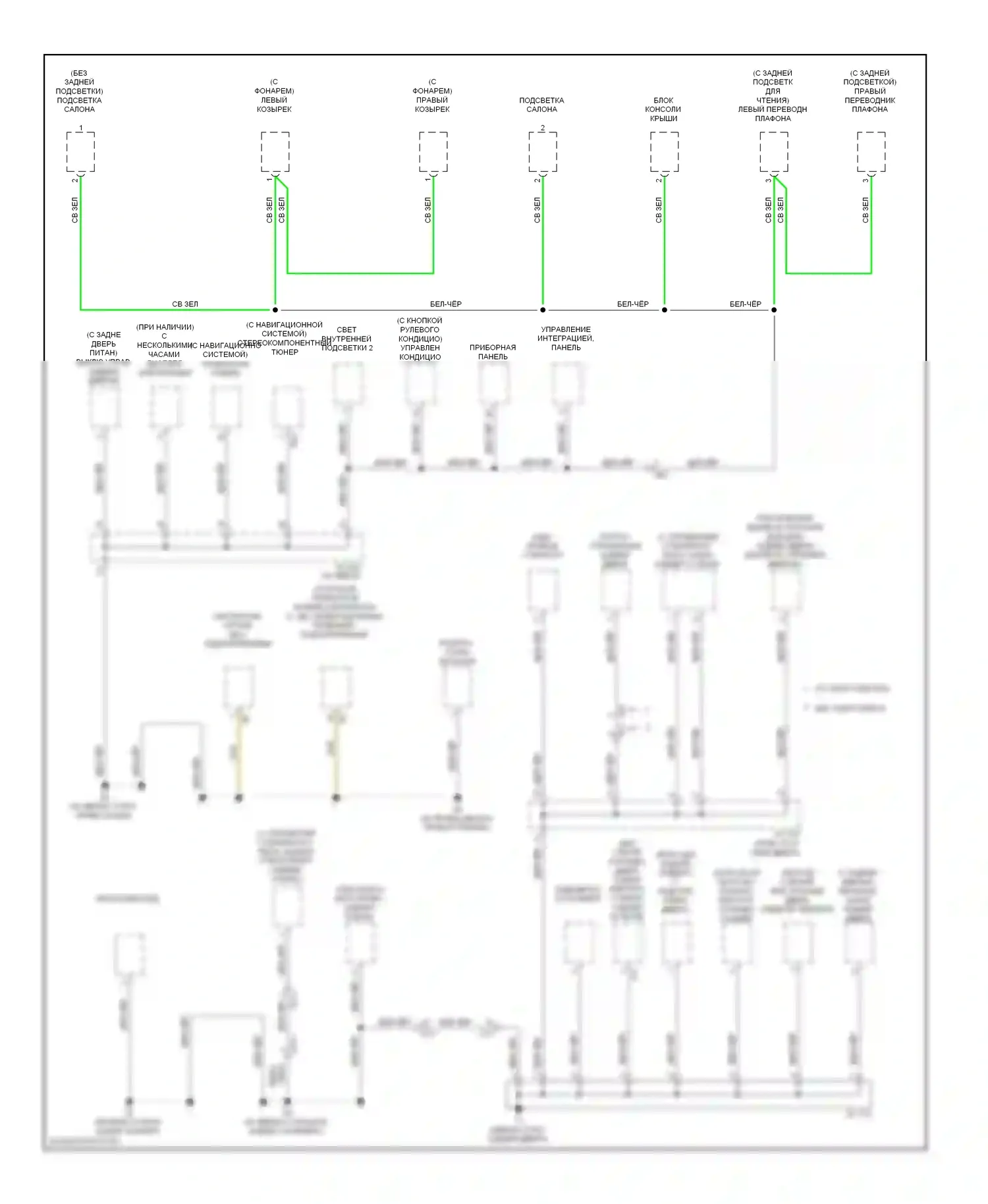 Highlander Toyota II рестайлинг (2010-2013): Электросхема разводки массы, кроме гибридной (4 из 5) 