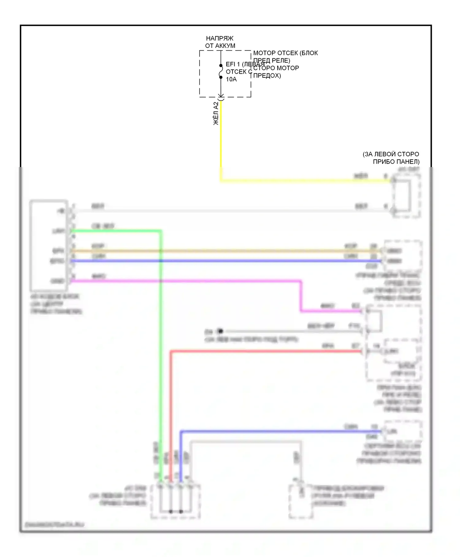 Highlander Toyota II (2007-2010): Электросхема иммобилайзера, гибрид 
