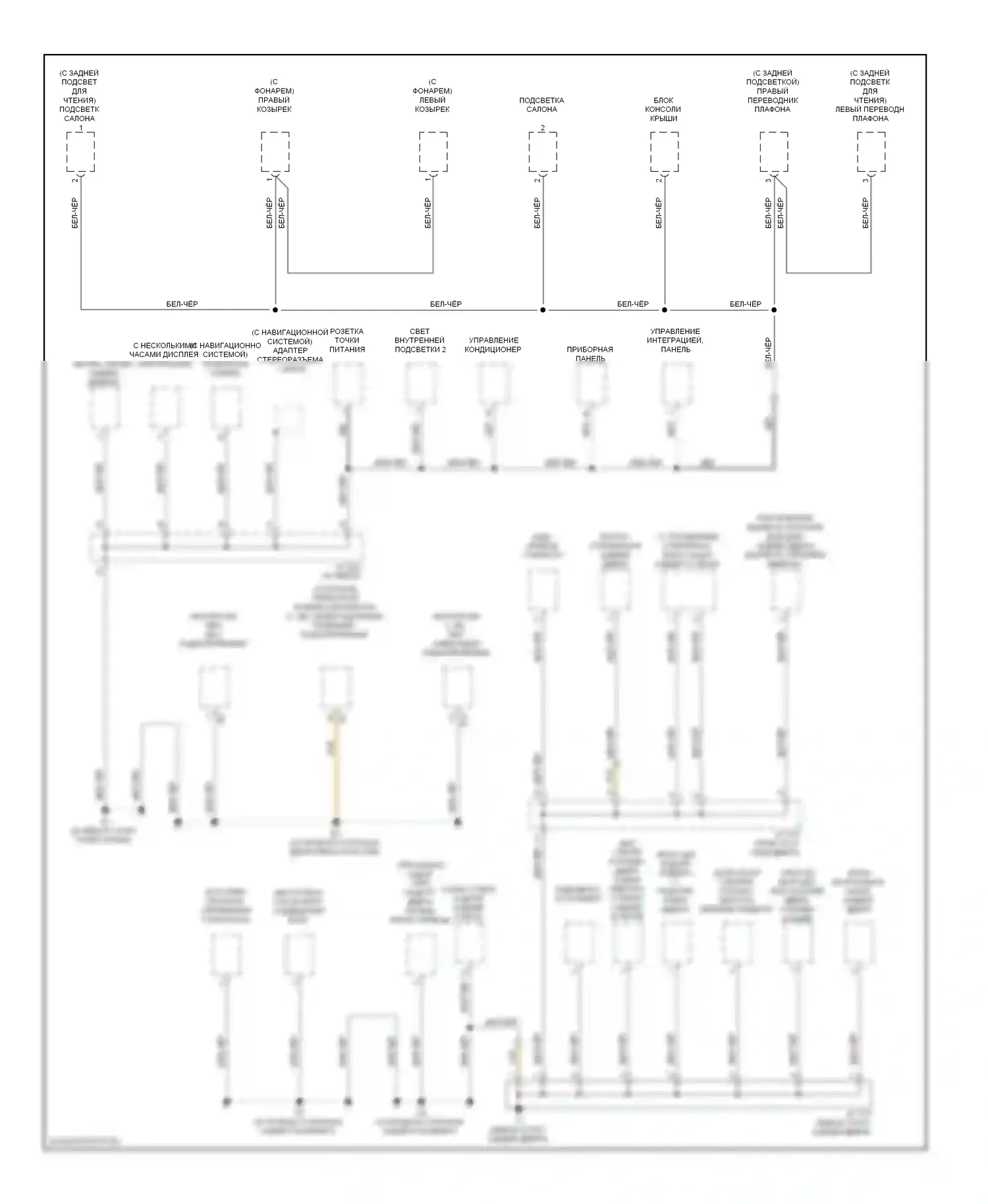 Highlander Toyota II (2007-2010): Электросхема разводки массы, гибридная (5 из 5) 