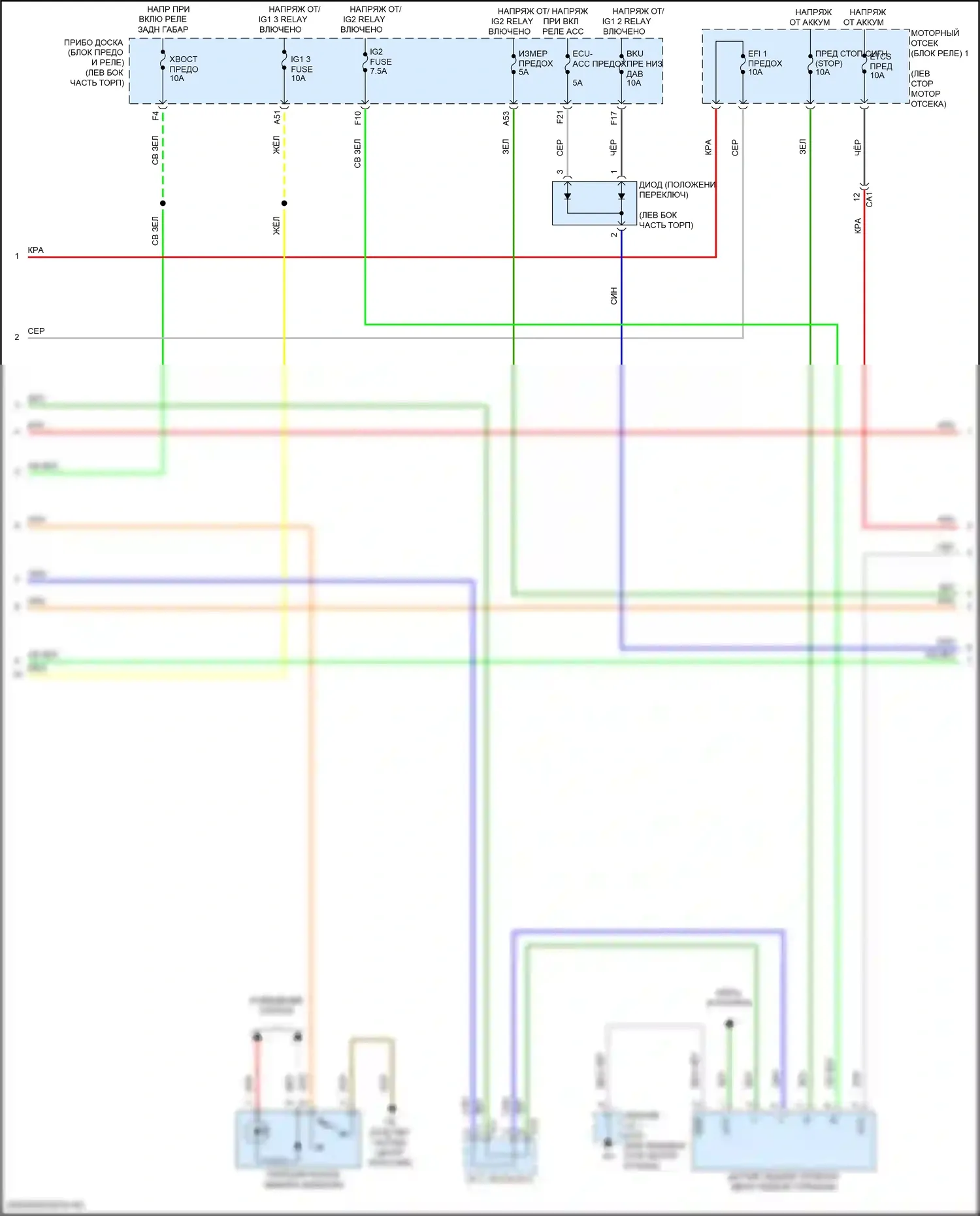 Highlander Toyota III рестайлинг (2016-2019): 2.7l, электросхема автоматической коробки передач (2 из 4) 
