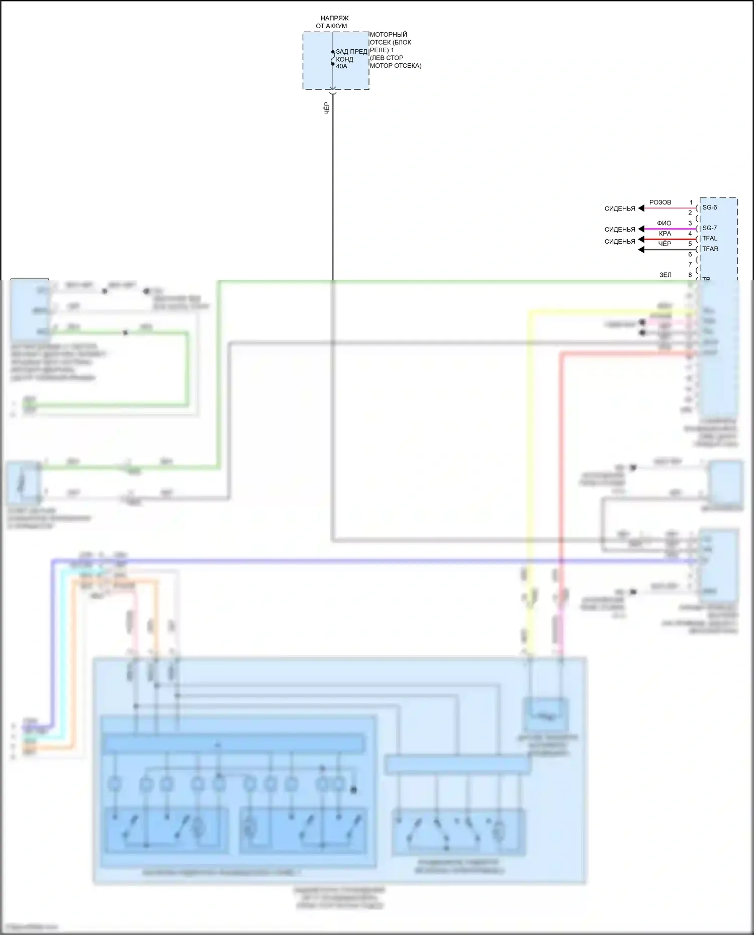 Highlander Toyota IV (2019-2024): Электросхема климат контроля, гибрид (4 из 4) 