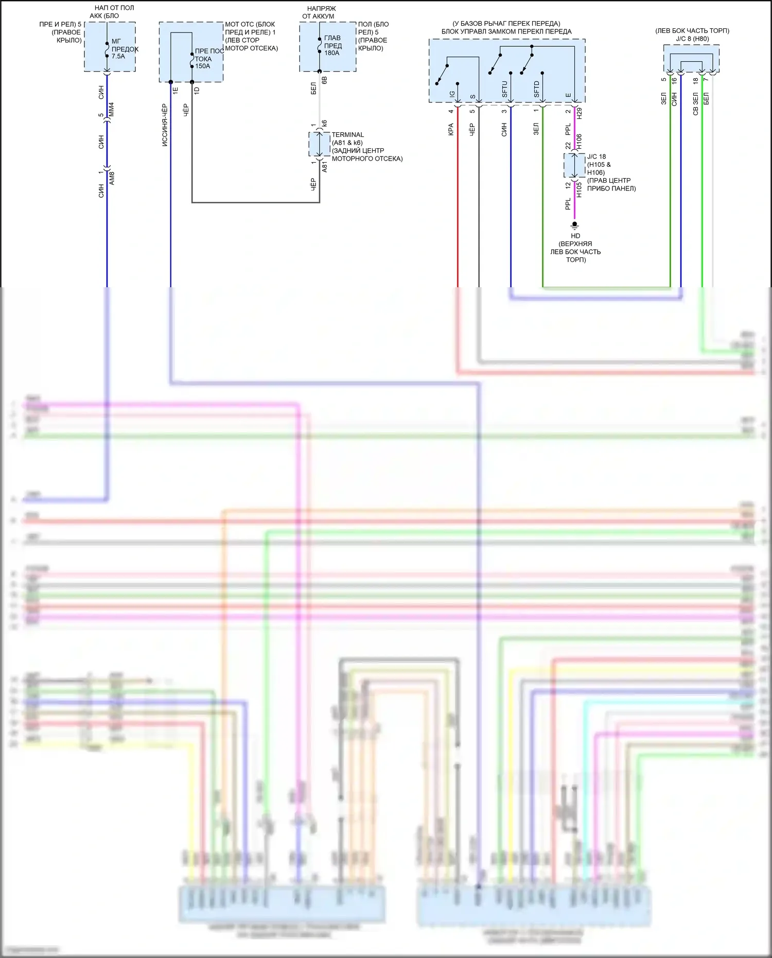 Highlander Toyota IV (2019-2024): 2,5-литровый гибрид, электросхема автоматической коробки передач (3 из 5) 