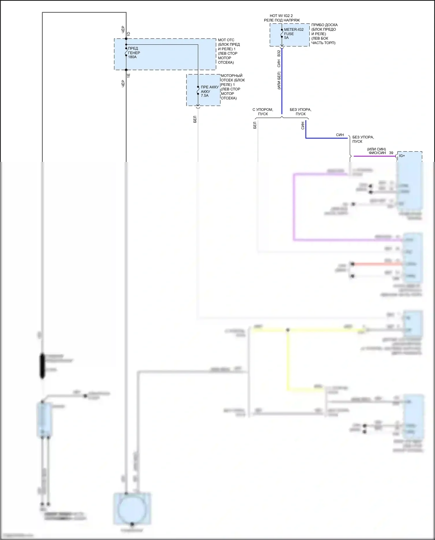 Highlander Toyota IV (2019-2024): Электросхема генератора 
