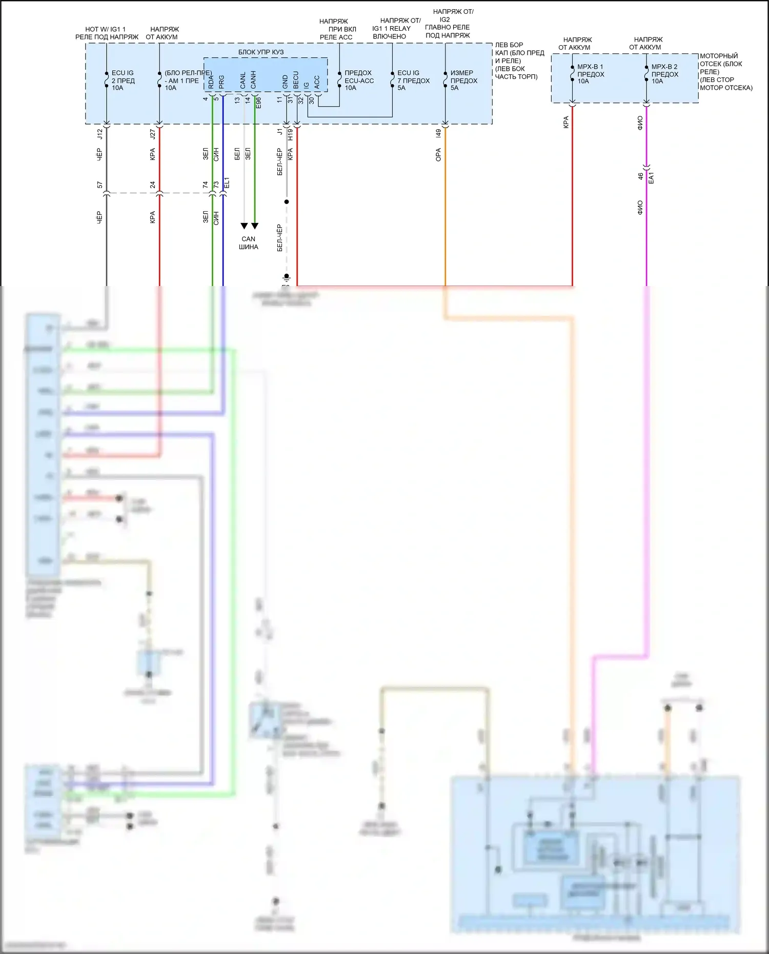 Land Cruiser Toyota 200 рестайлинг 2 (2015-2021): Электросхема контроля давления в шинах 
