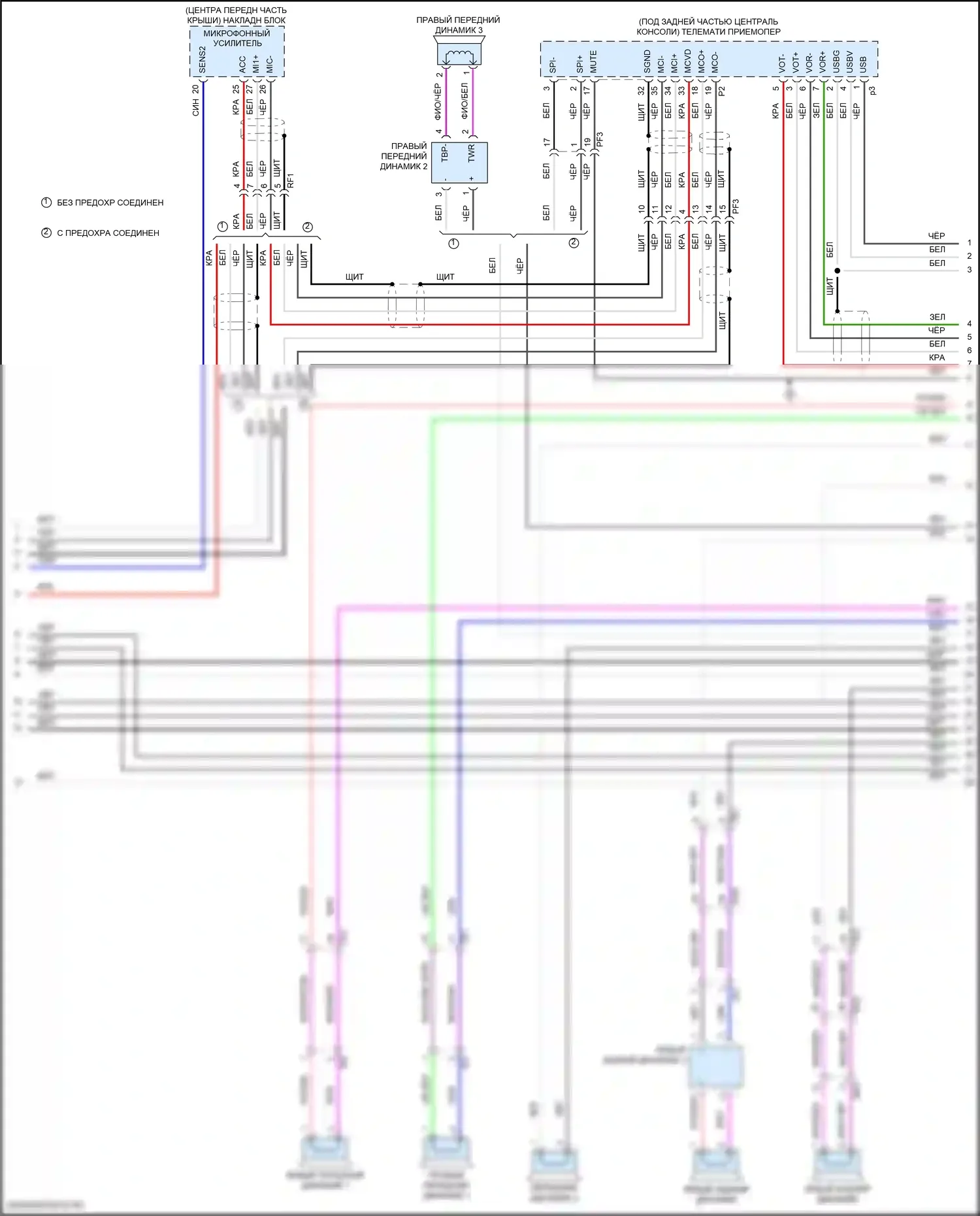 Land Cruiser Toyota 200 рестайлинг 2 (2015-2021): Электросхема навигации (5 из 6) 