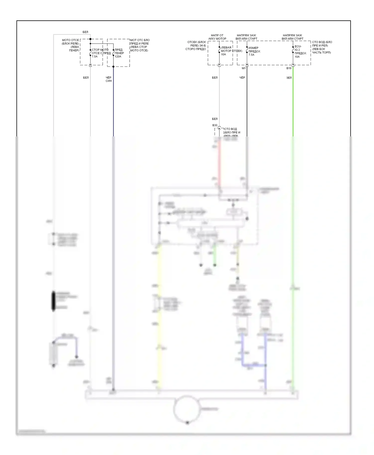 Matrix Toyota E140 (2008-2014): Электросхема генератора 