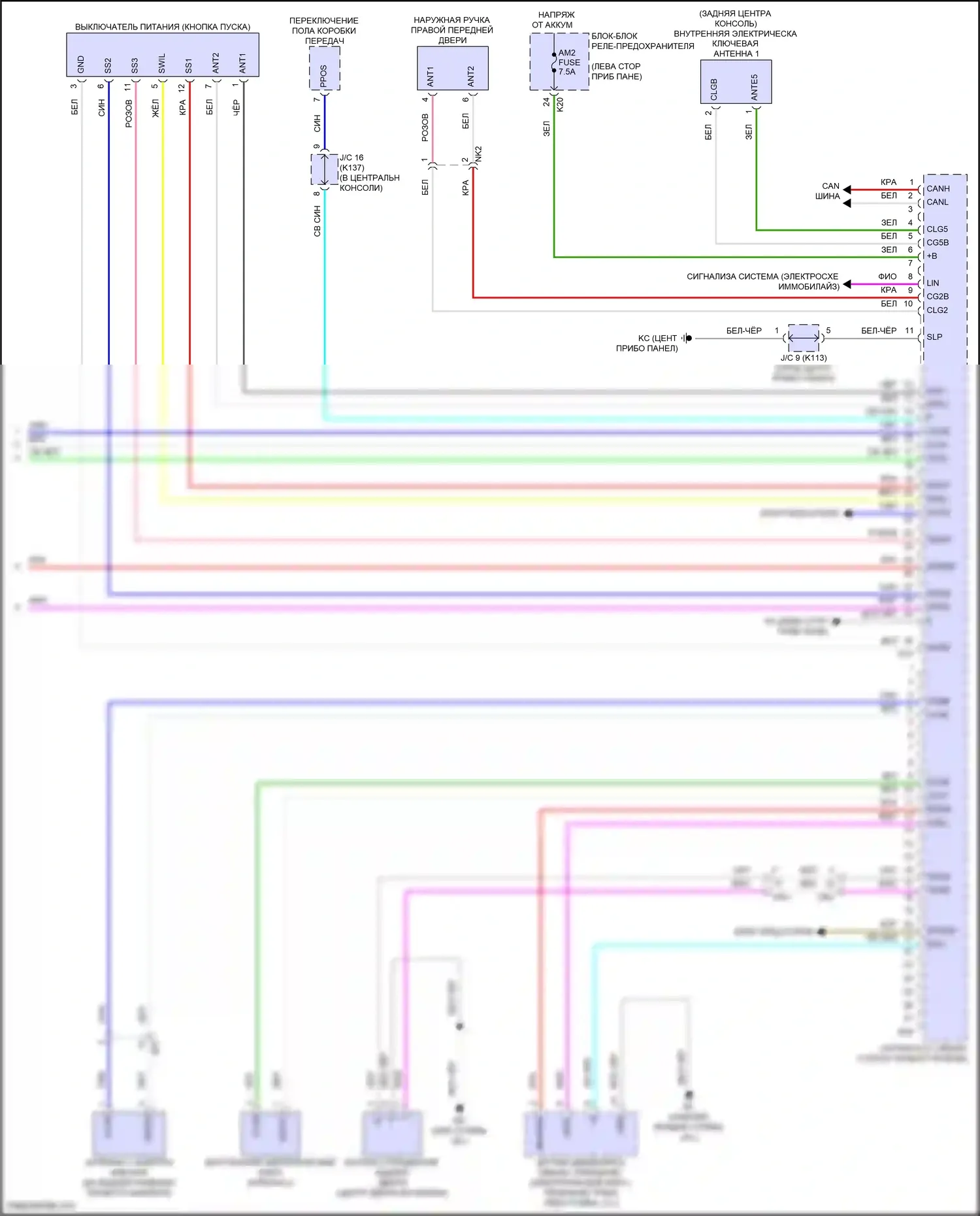 Prius Toyota V (2023-2024): Электросхема с защитой от взлома, с системой интеллектуальных ключей (5 из 5) 