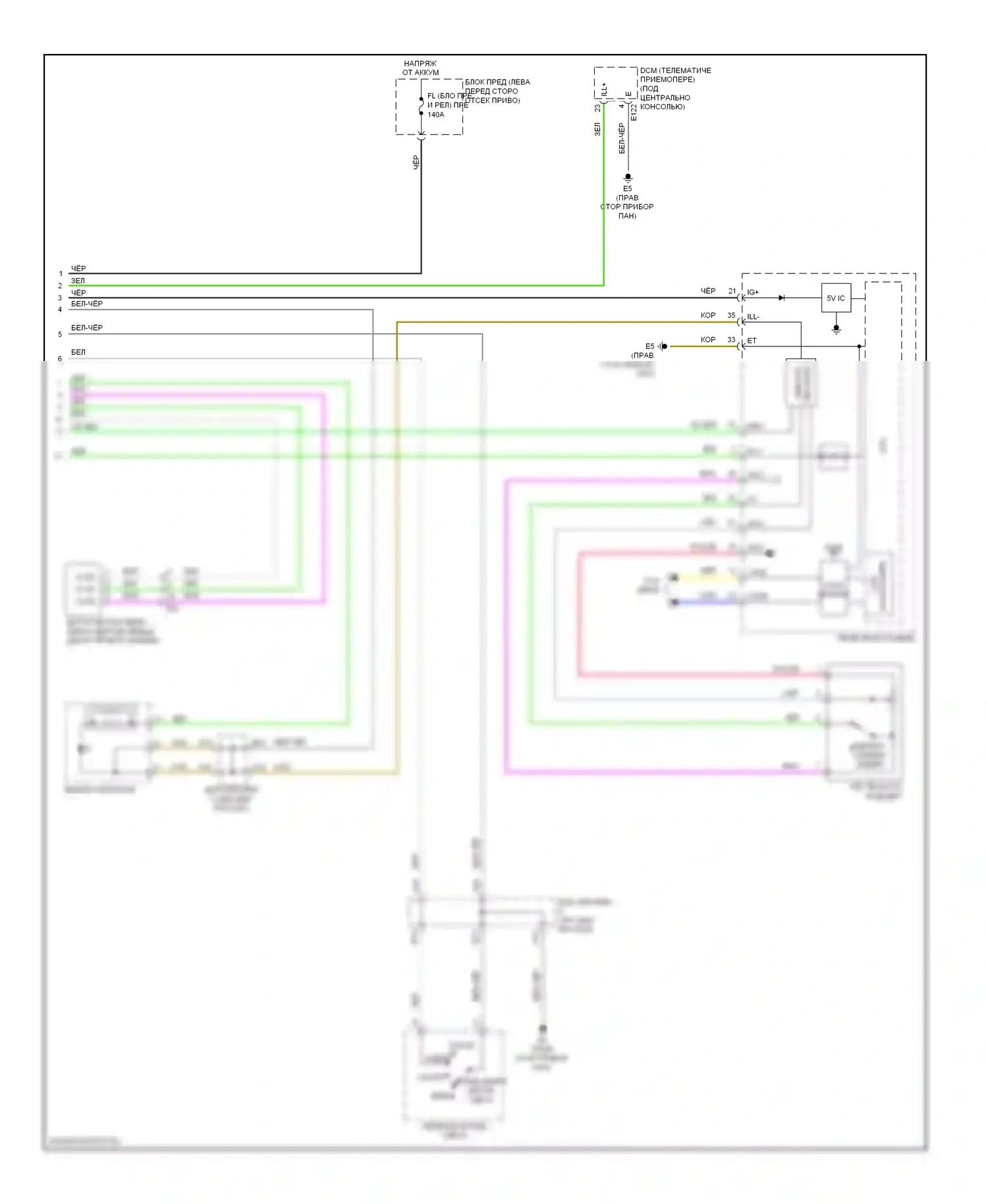 RAV4 Toyota III рестайлинг (2010-2016): Электросхема подсветки приборной панели, ev (2 из 2) 