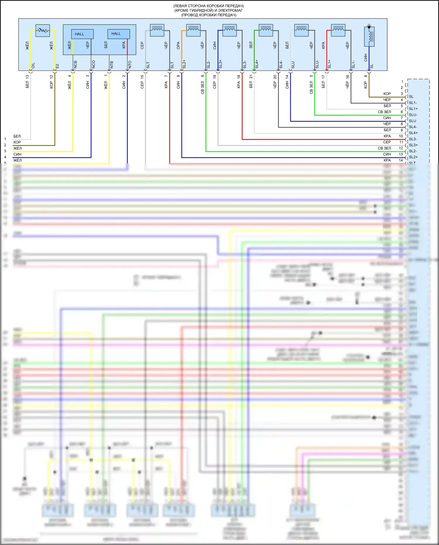 RAV4 Toyota IV рестайлинг (2015-2019): Электросхема двигателя 2.5l, электросхема органов управления двигателем (6 из 6) 