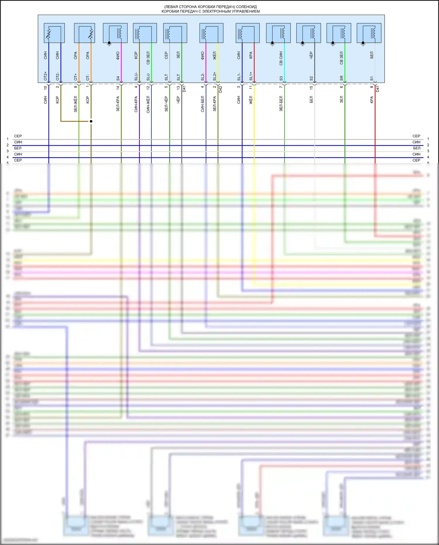 Sequoia Toyota II рестайлинг (2017-2022): Электросхема двигателя 5.7л (8 из 10) 