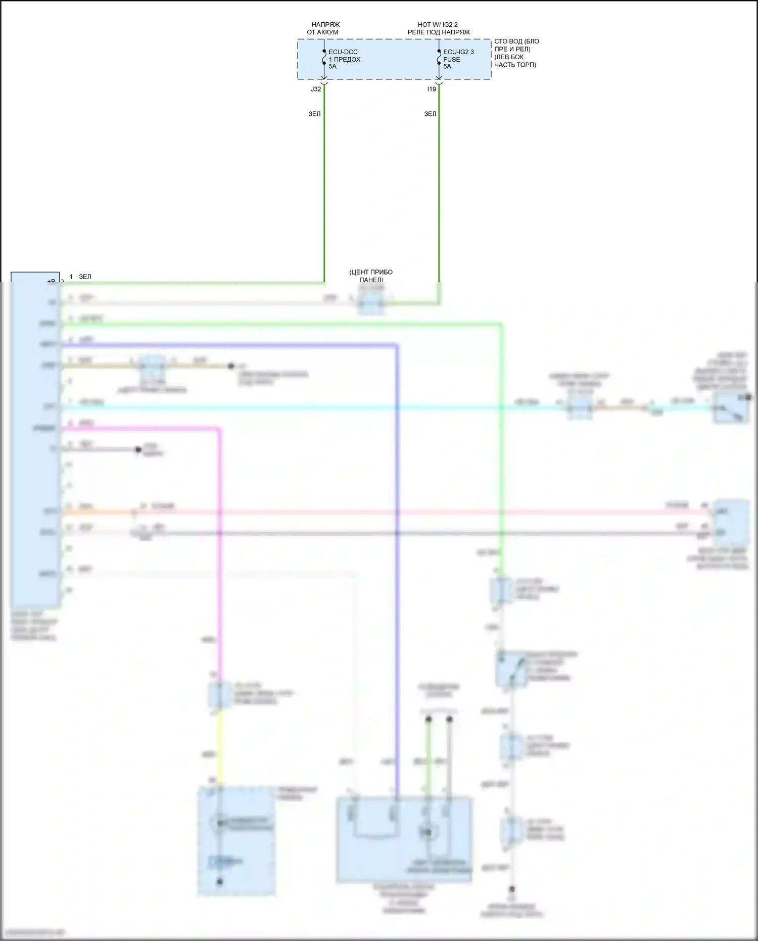Sequoia Toyota II рестайлинг (2017-2022): Электросхема иммобилайзера 