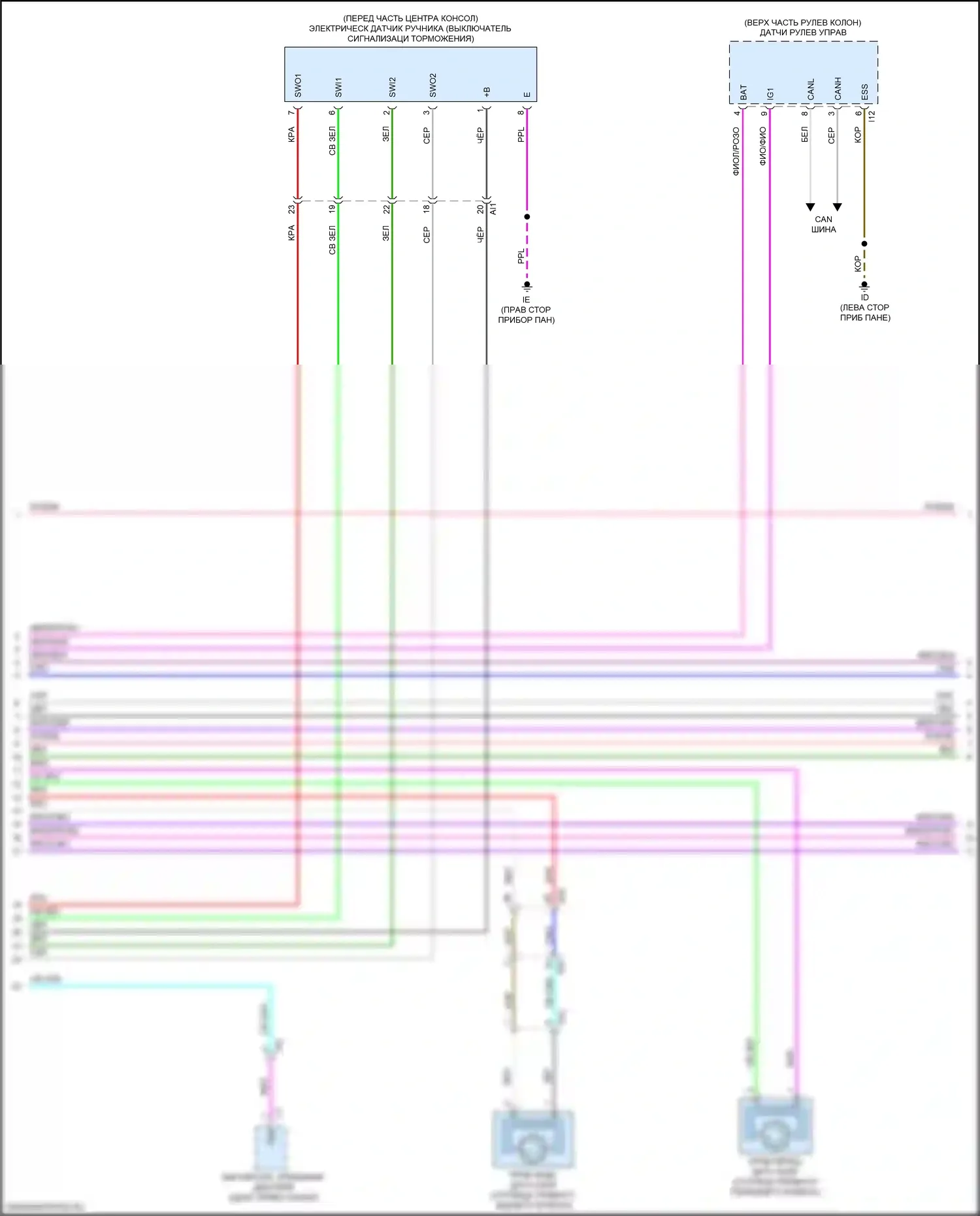 Sequoia Toyota III (2022-2024): Антиблокировочная система abs электросхема (3 из 4) 