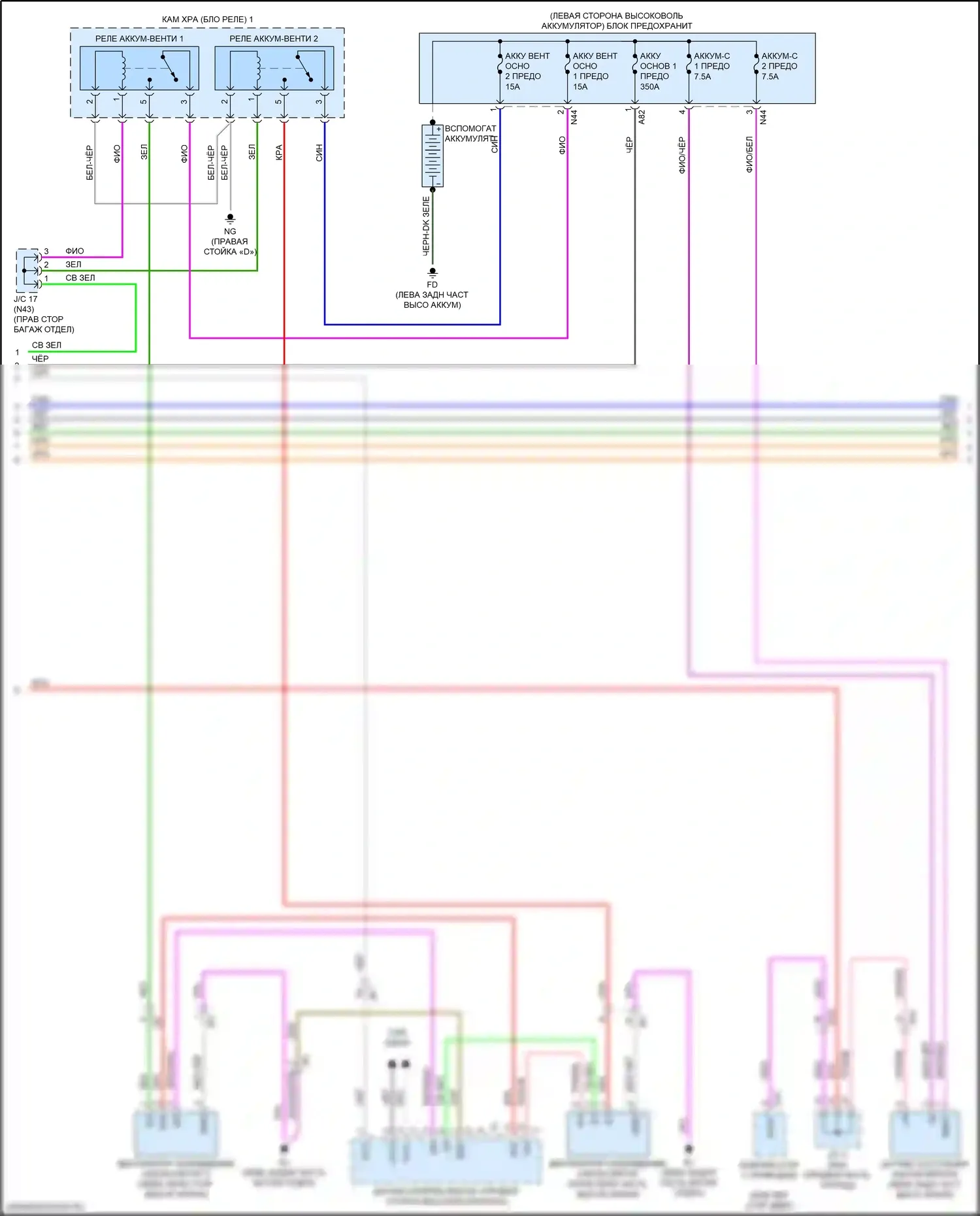 Sequoia Toyota III (2022-2024): Электросхема двигателя 3.4l турбо, электросхема гибридной системы (5 из 6) 