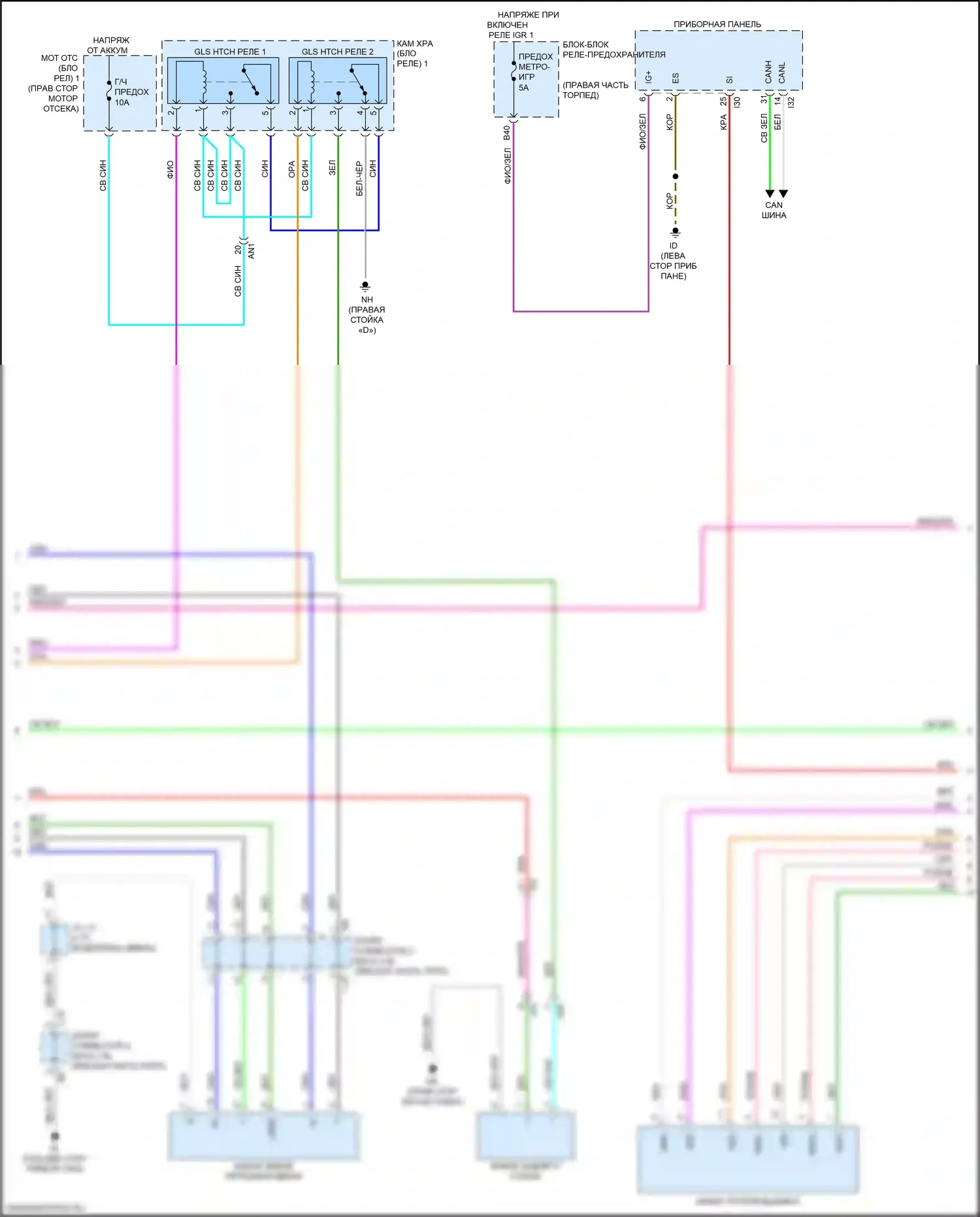 Sequoia Toyota III (2022-2024): Электросхема защиты от взлома (3 из 6) 