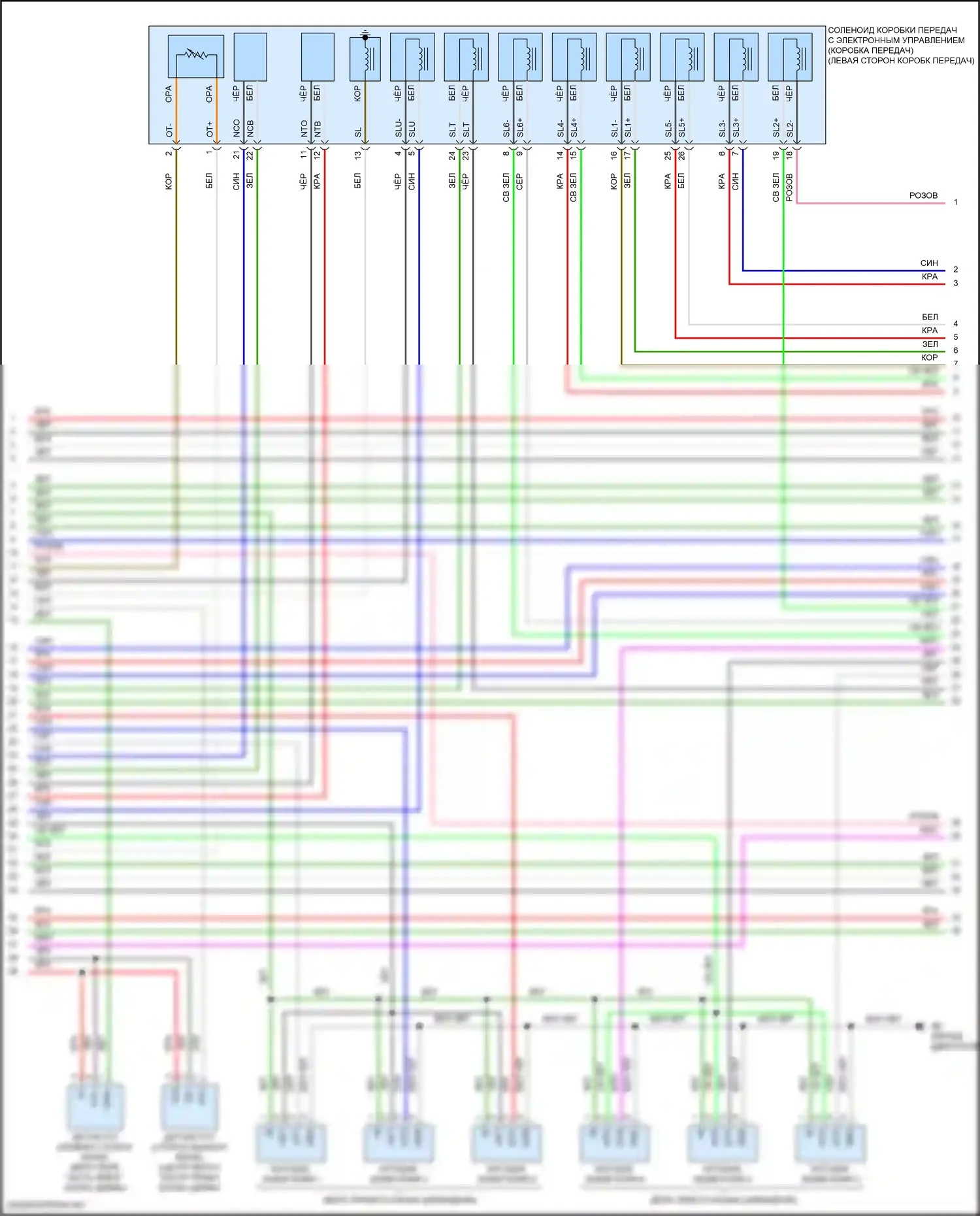 Sienna Toyota III рестайлинг 2 (2017-2020): Электросхема двигателя 3.5l (5 из 7) 
