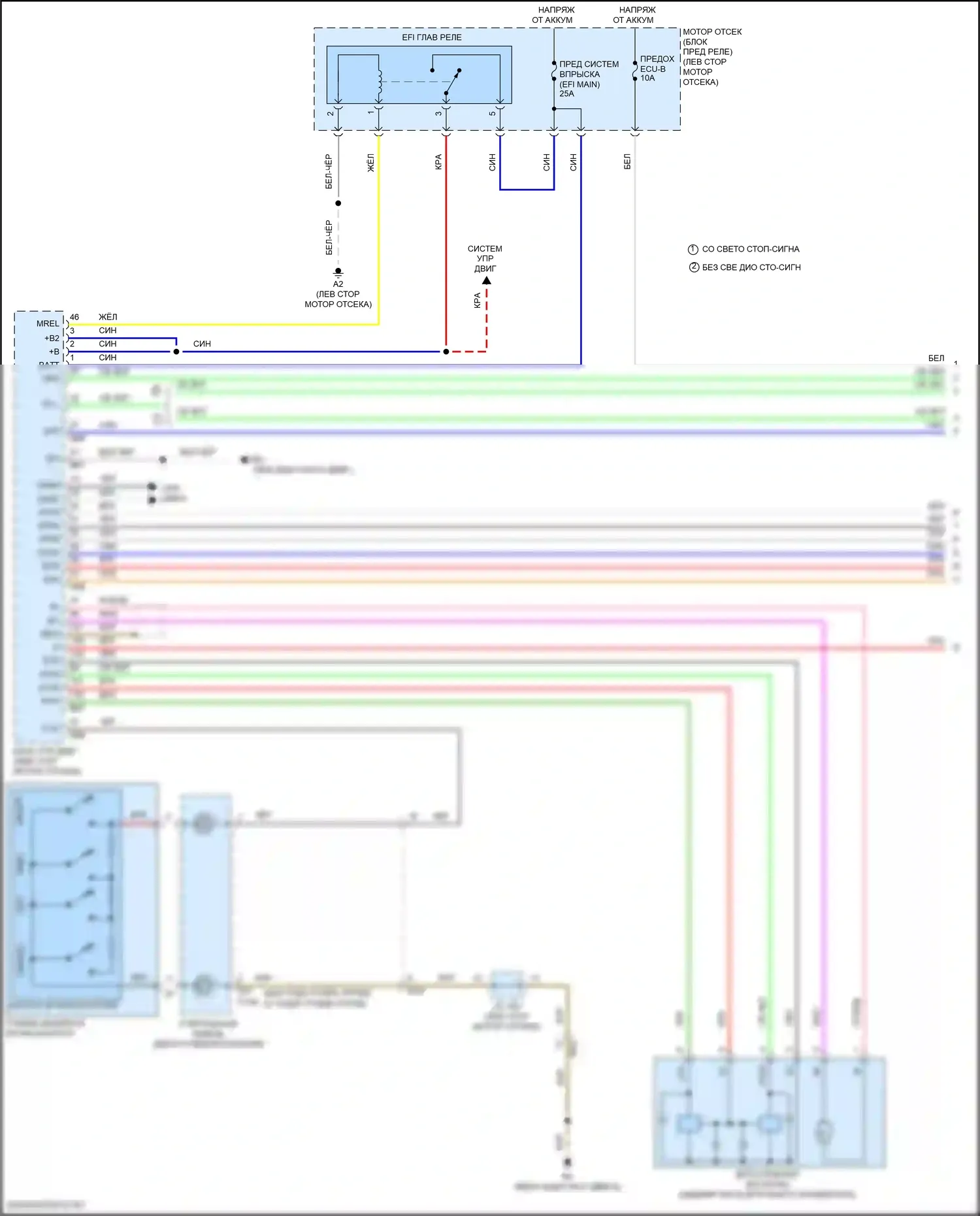 Sienna Toyota III рестайлинг 2 (2017-2020): Электросхема круиз-контроля (1 из 3) 