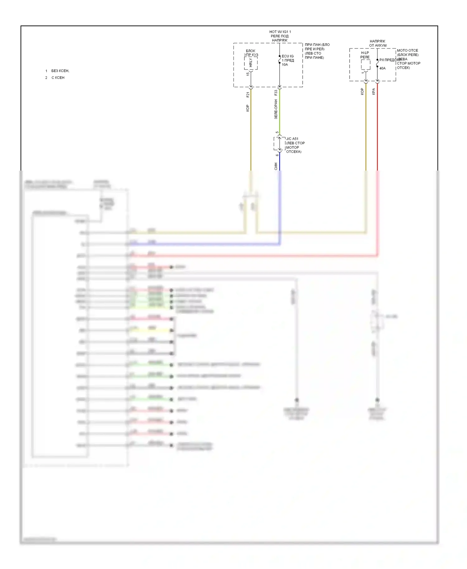 Sienna Toyota III (2010-2014): Электросхема управления интеграцией и панели 