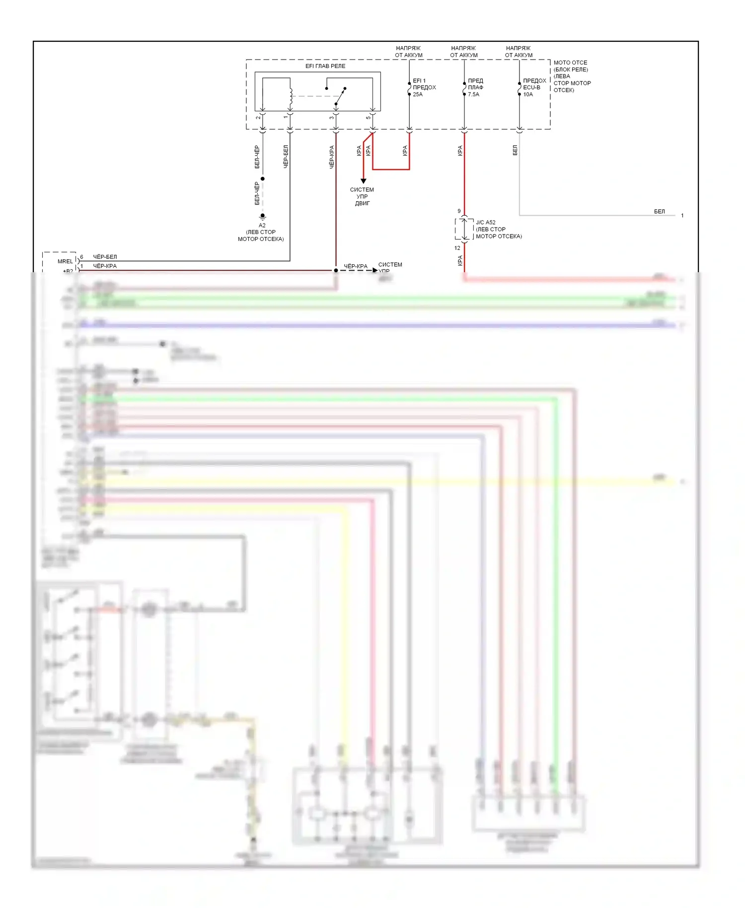 Sienna Toyota III (2010-2014): 2.7l, электросхема круиз-контроля (1 из 2) 