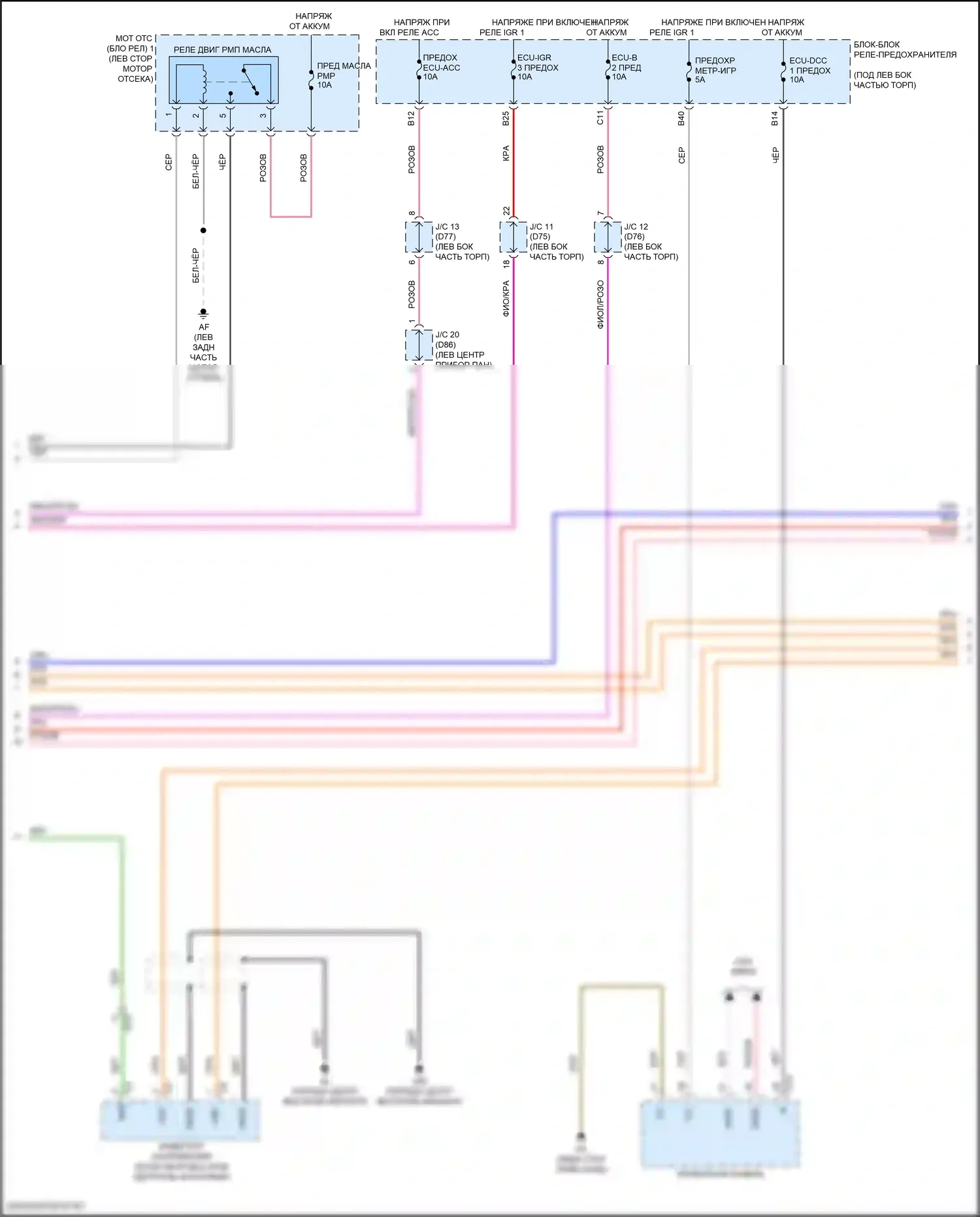 Sienna Toyota IV (2020-2024): Электросхема двигатель 2.5л гибрид, электросхема гибридной системы (8 из 9) 